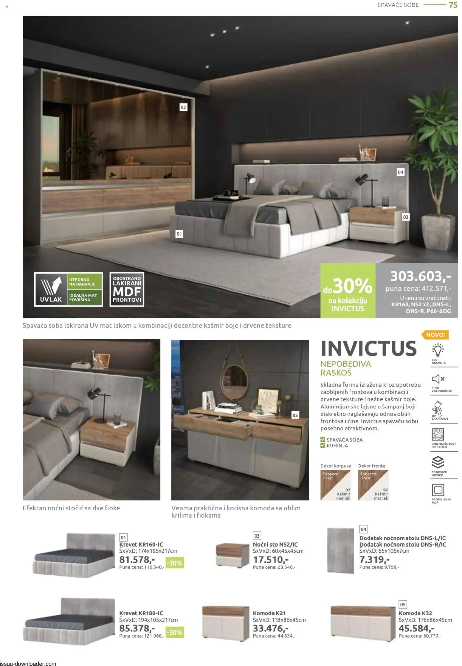 Jela katalog - važi od 09.02.2026 | Strana: 75 | Proizvode: Krevet, Komoda, Sto, Kuhinja