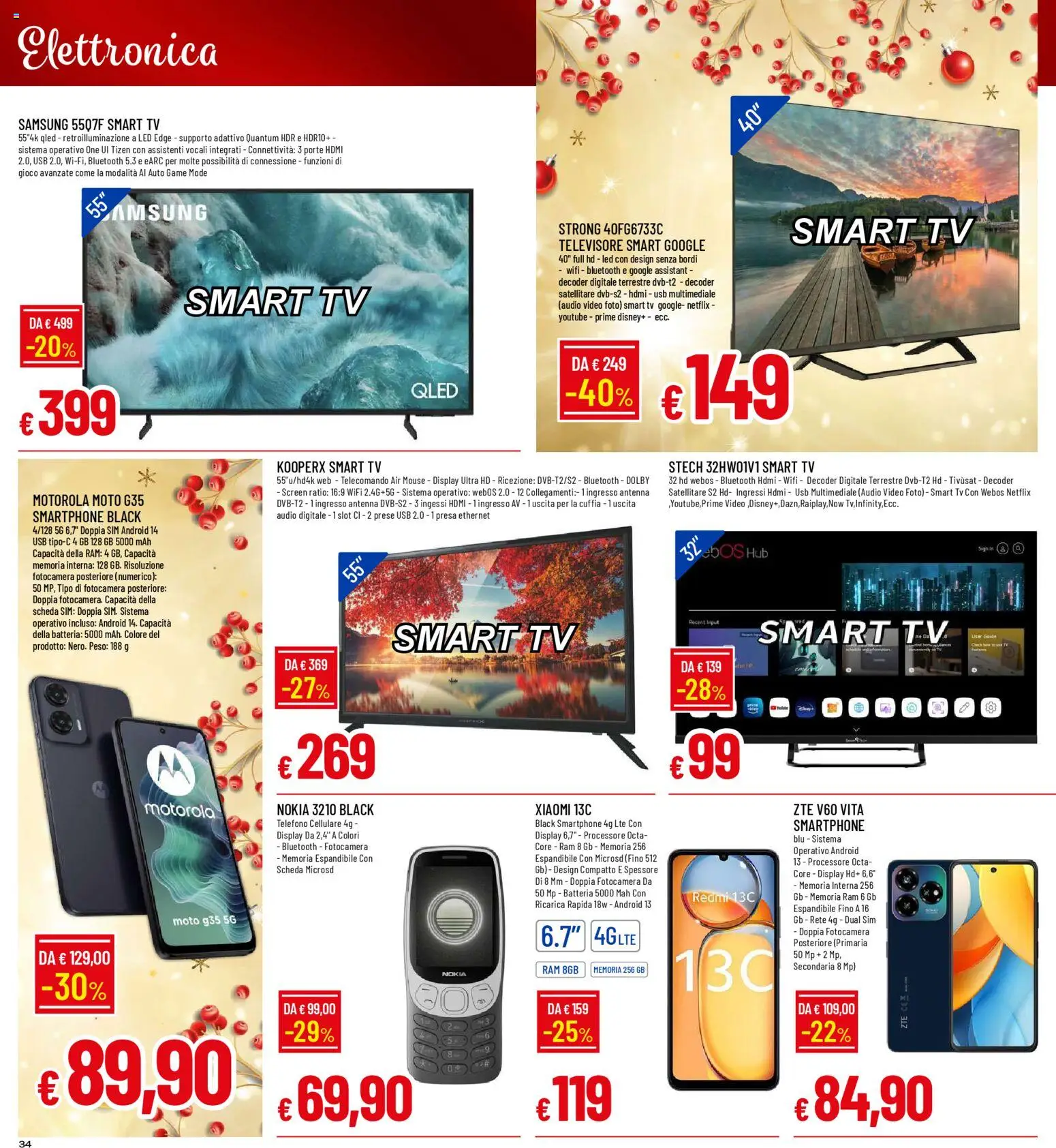Volantino Galassia del 15.12.2025 | Pagina: 34 | Prodotti: smart TV, Smartphone, Mouse, Video