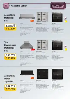 01.03.2026 tarihinden itibaren geçerli olan Arçelik kataloğu önizlemesi | Sayfa: 15 | Ürünler: Raf, Saat, Ses, Ocak