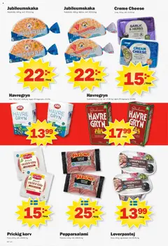 Pekås reklamblad aktuell från 08.09.2025 | Sida: 2 | Produkter: Leverpastej, Havregryn, Peppar, Salami