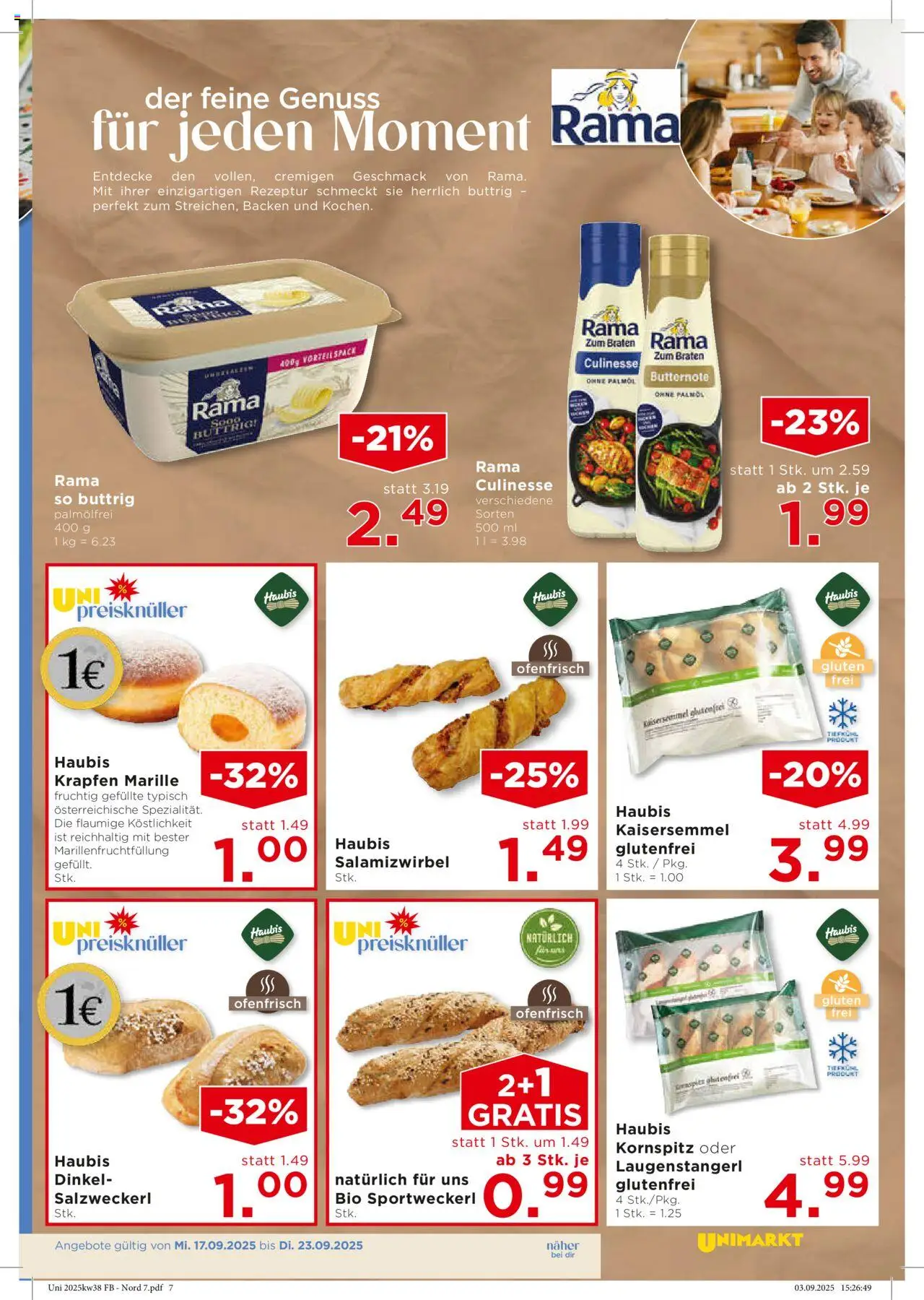 Unimarkt Nord gültig ab 17.09.2025 | Seite: 9