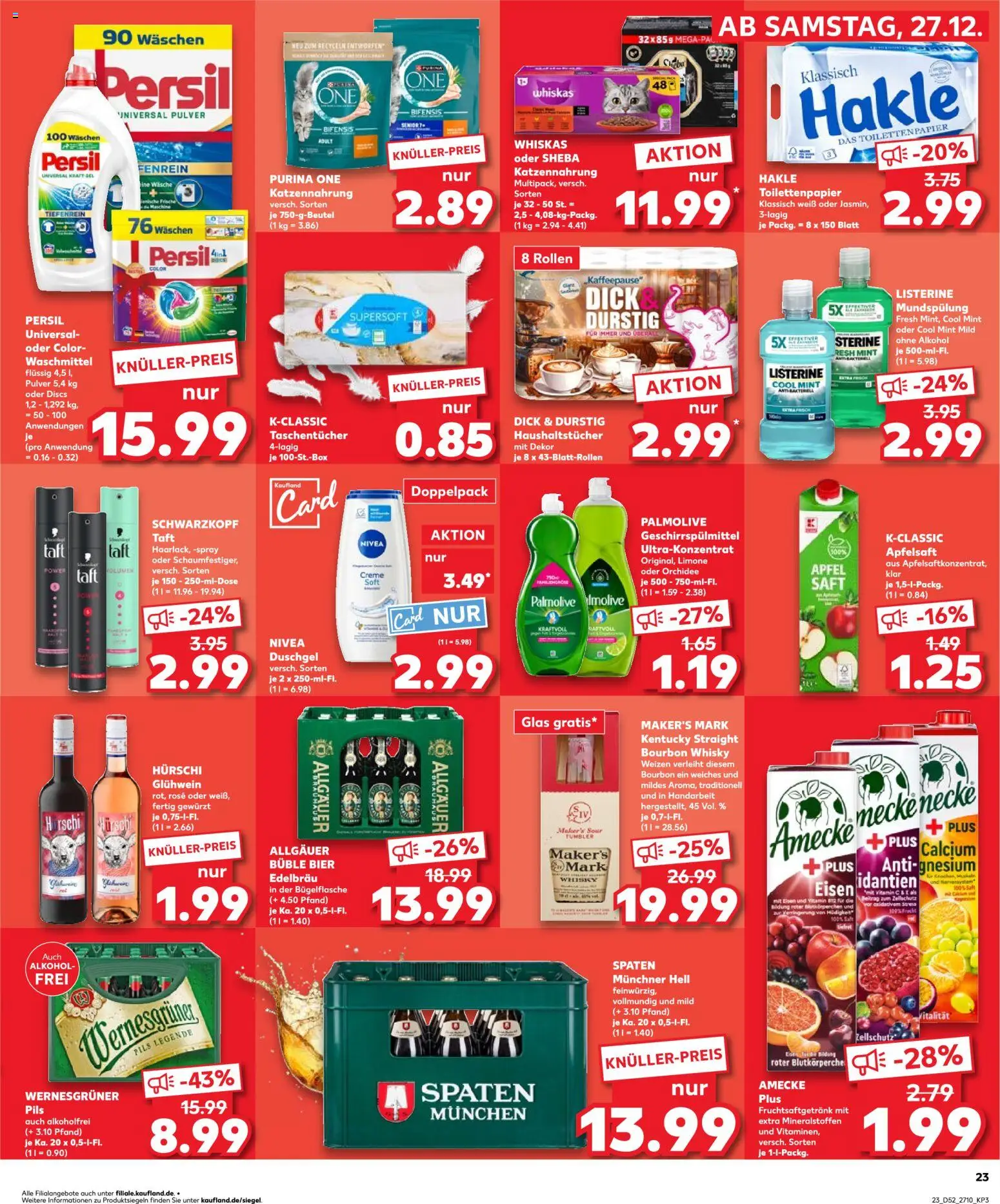 Kaufland prospekt Leipzig	 – gültig ab 28.12.2025 | Seite: 23 | Produkte: Pils, Duschgel, Waschmittel, Shower Gel