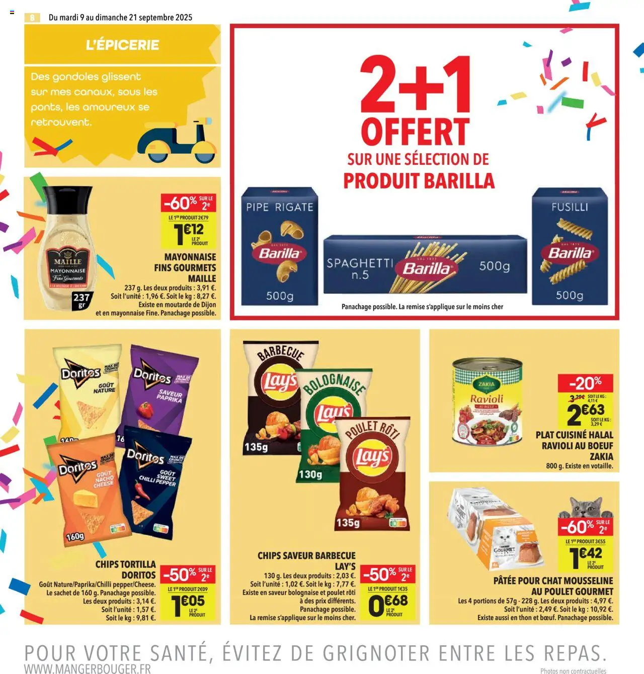  | Page: 8 | Produits: Paprika, Spaghetti, Thon, Mayonnaise