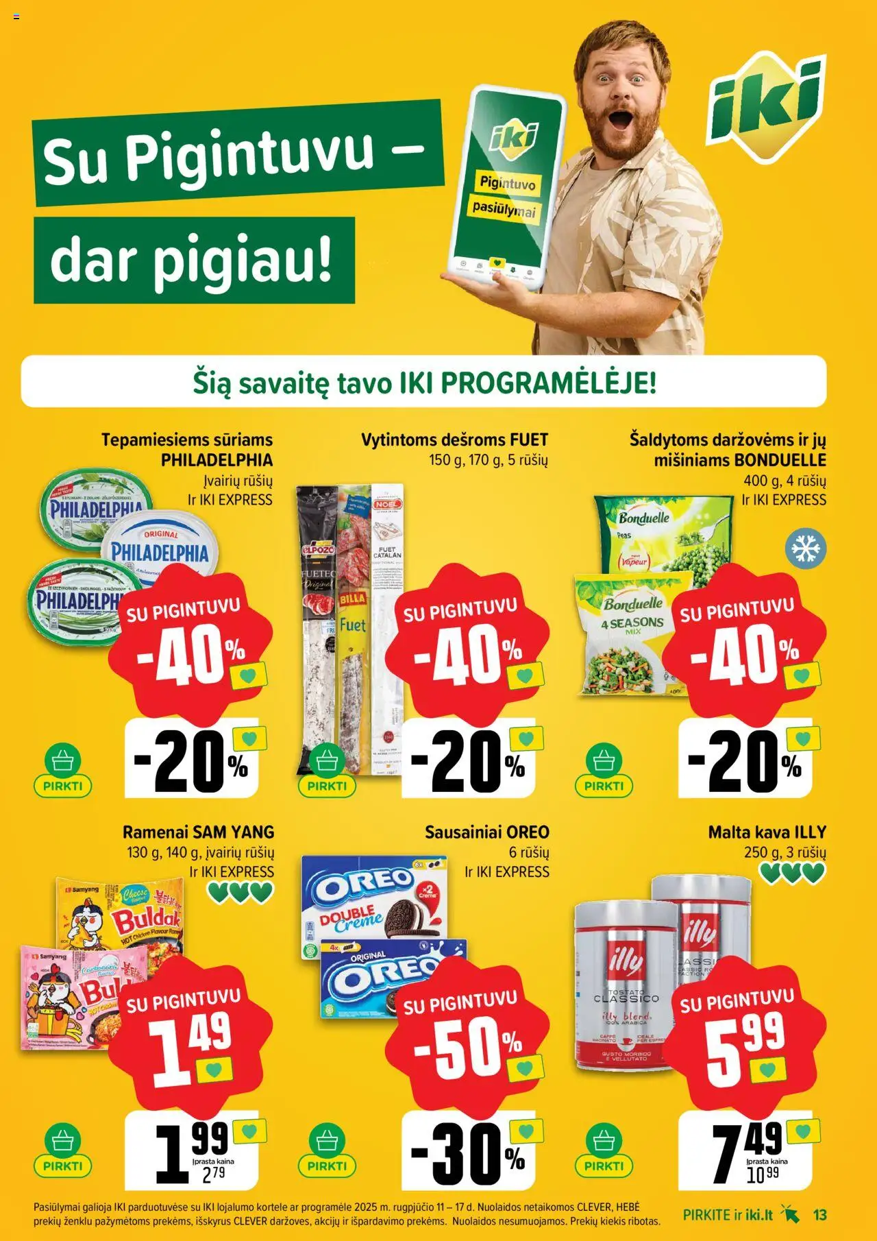 IKI - Leidinys│galioja nuo 11.08.2025 | Puslapis: 13 | Prekių: Sausainiai, Kava