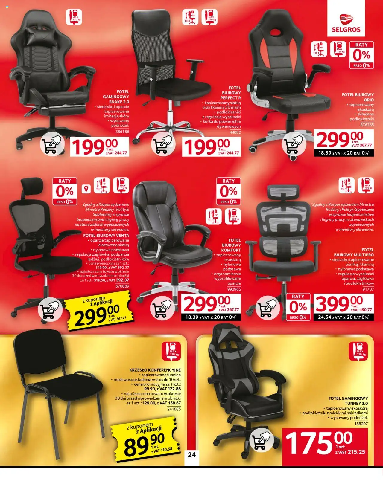 Selgros cash&carry Gazetka - Oferta przemysłowa od 11.09.2025 | Strona: 28 | Produkty: Fotel, Krzesło, Siatka