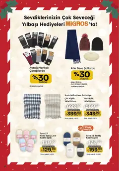 04.12.2025 tarihinden itibaren geçerli olan Migros kataloğu önizlemesi | Sayfa: 115 | Ürünler: Battaniye, Atkı