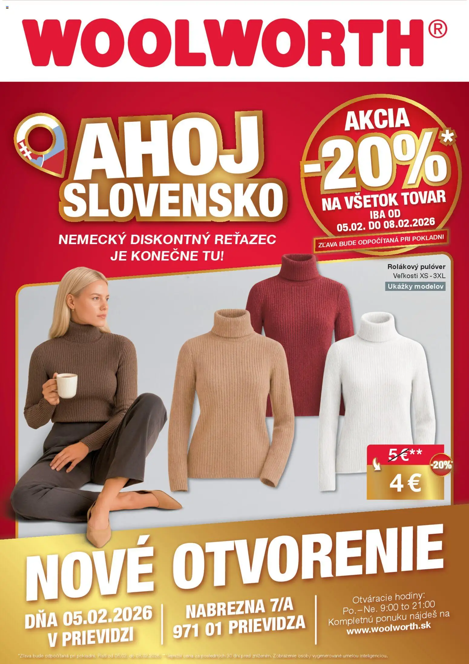 Nové Woolworth akcie – leták je platný od 01.02.2026 | Strana: 1 | Produkty: Hodiny