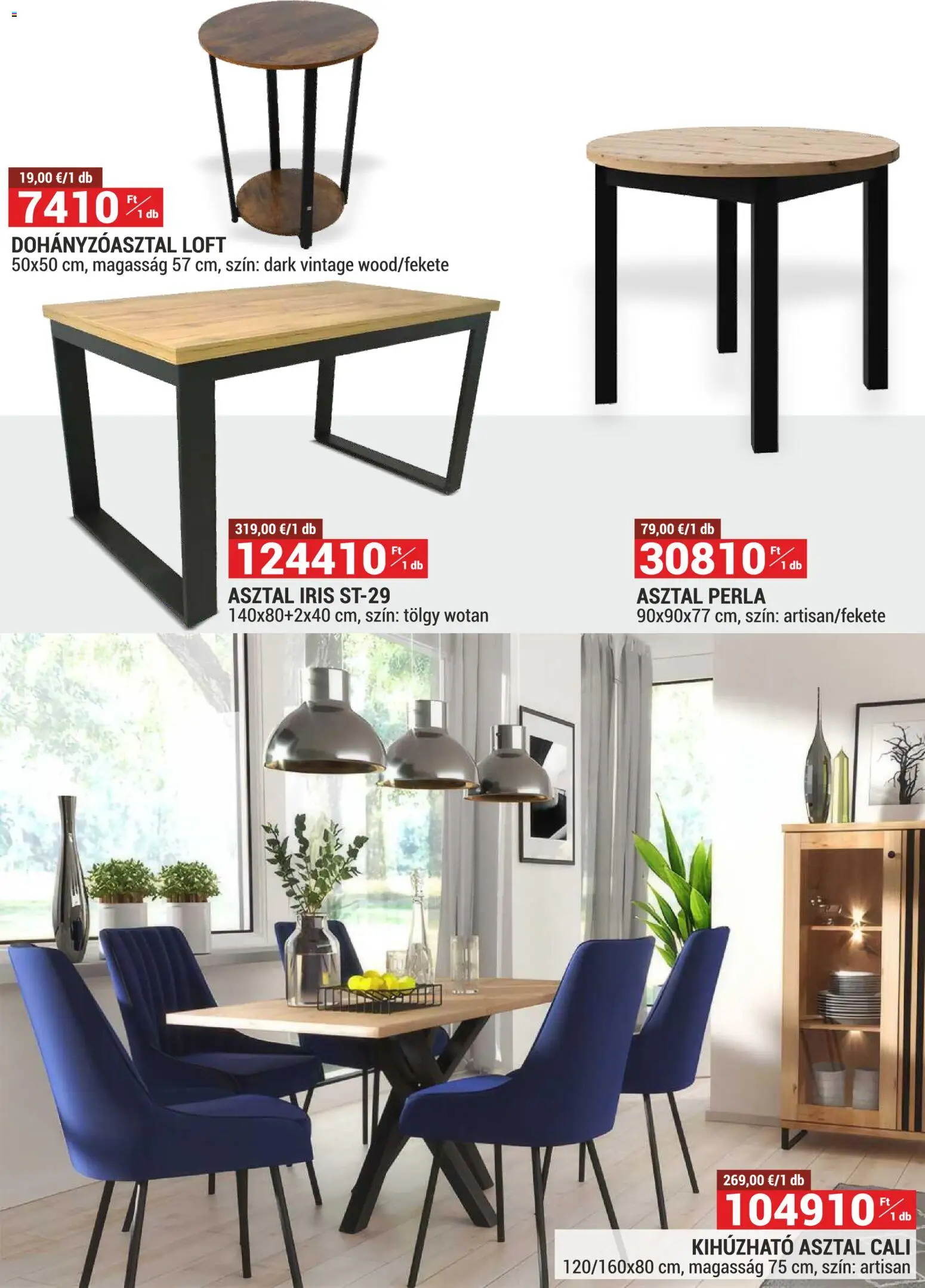 Merkury Market akciós ujság - amely érvényes a következő dátumtól: 01.12.2025 | Oldal: 2 | Termékek: Asztal, Dohányzóasztal