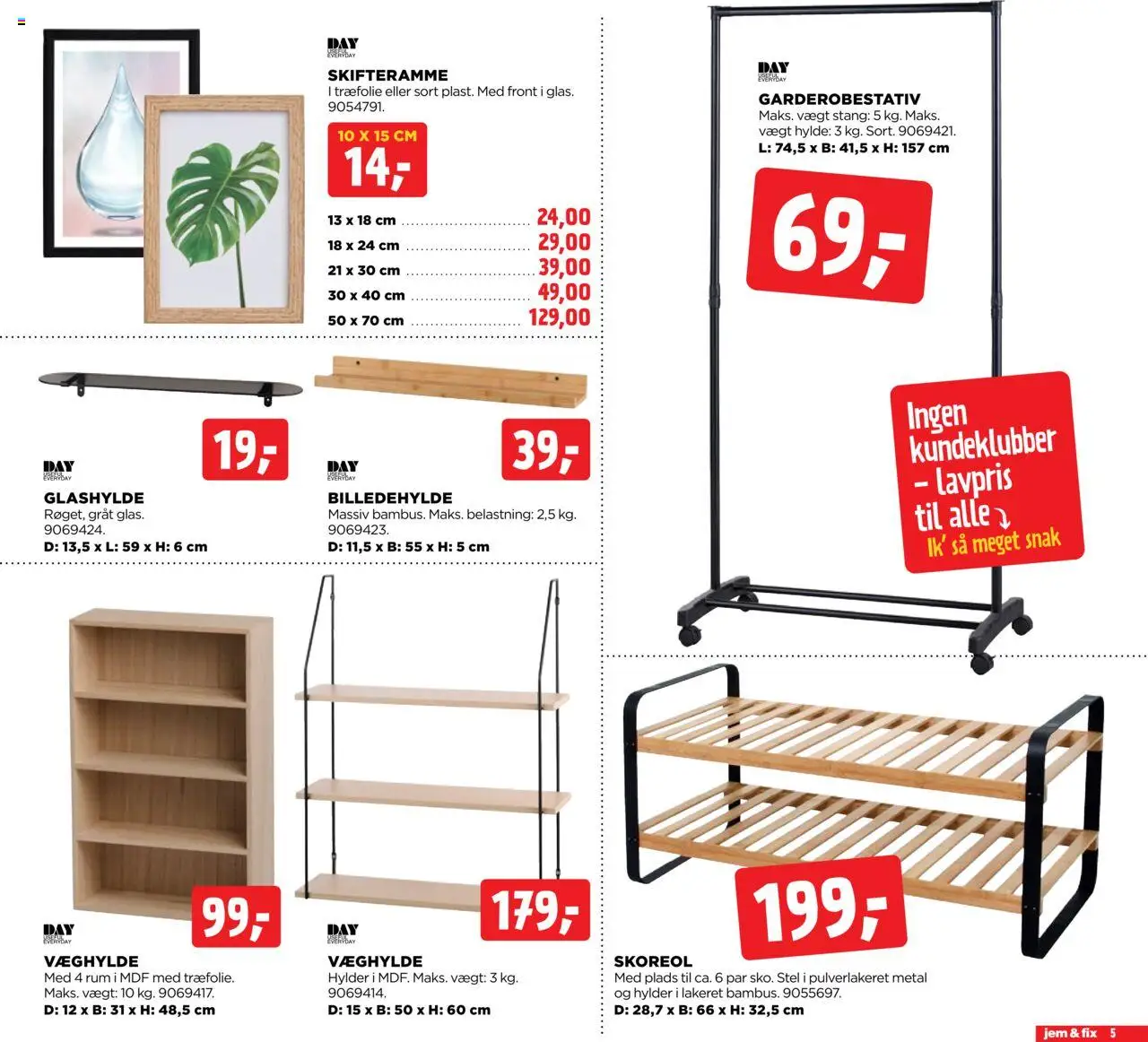 Jem & fix Tilbudsavis gyldig fra 31.08.2025 | Side: 5 | Produkter: Hylde