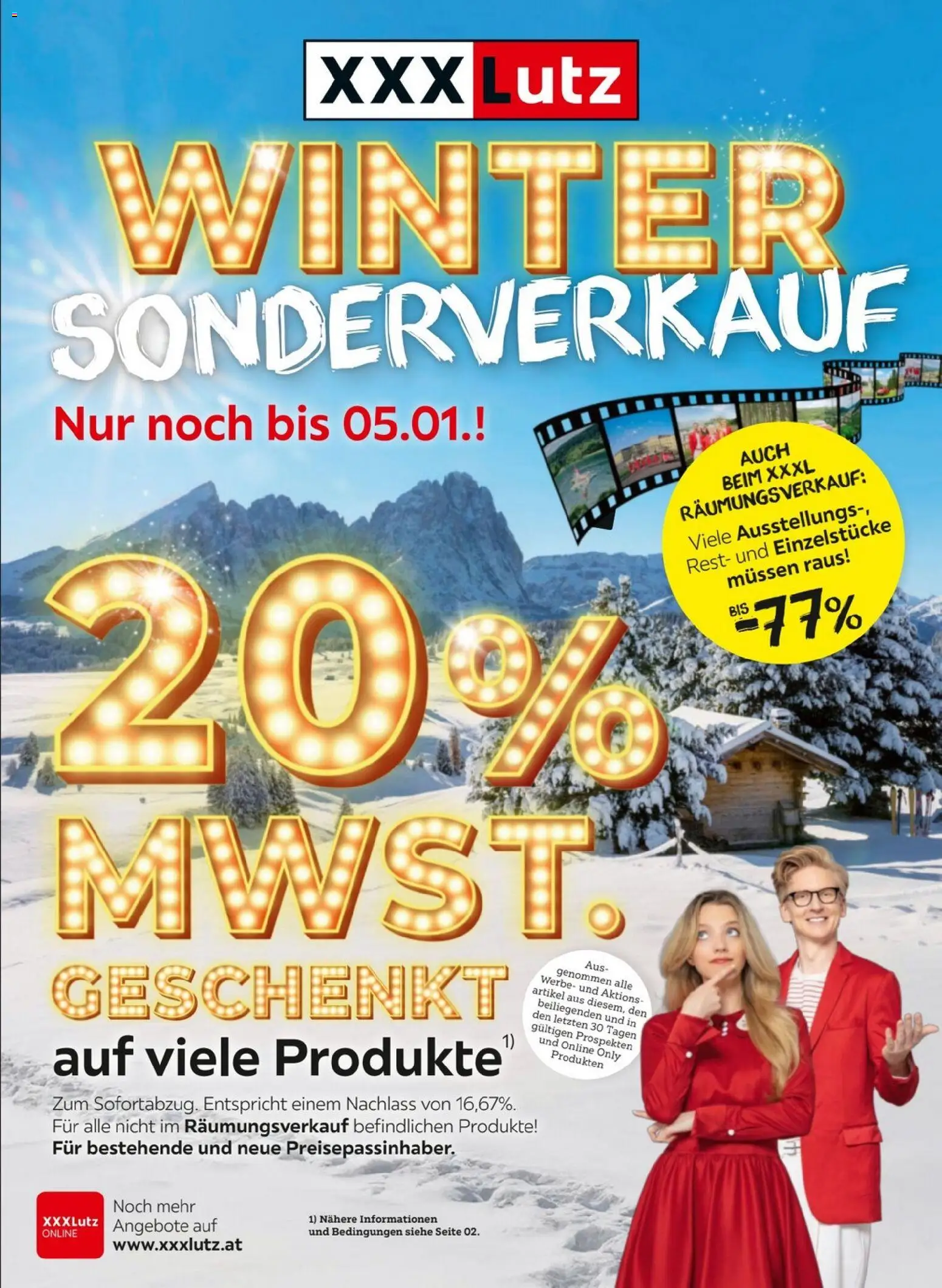 XXXLutz Winter Sonderverkauf gültig ab 29.12.2025 | Seite: 1