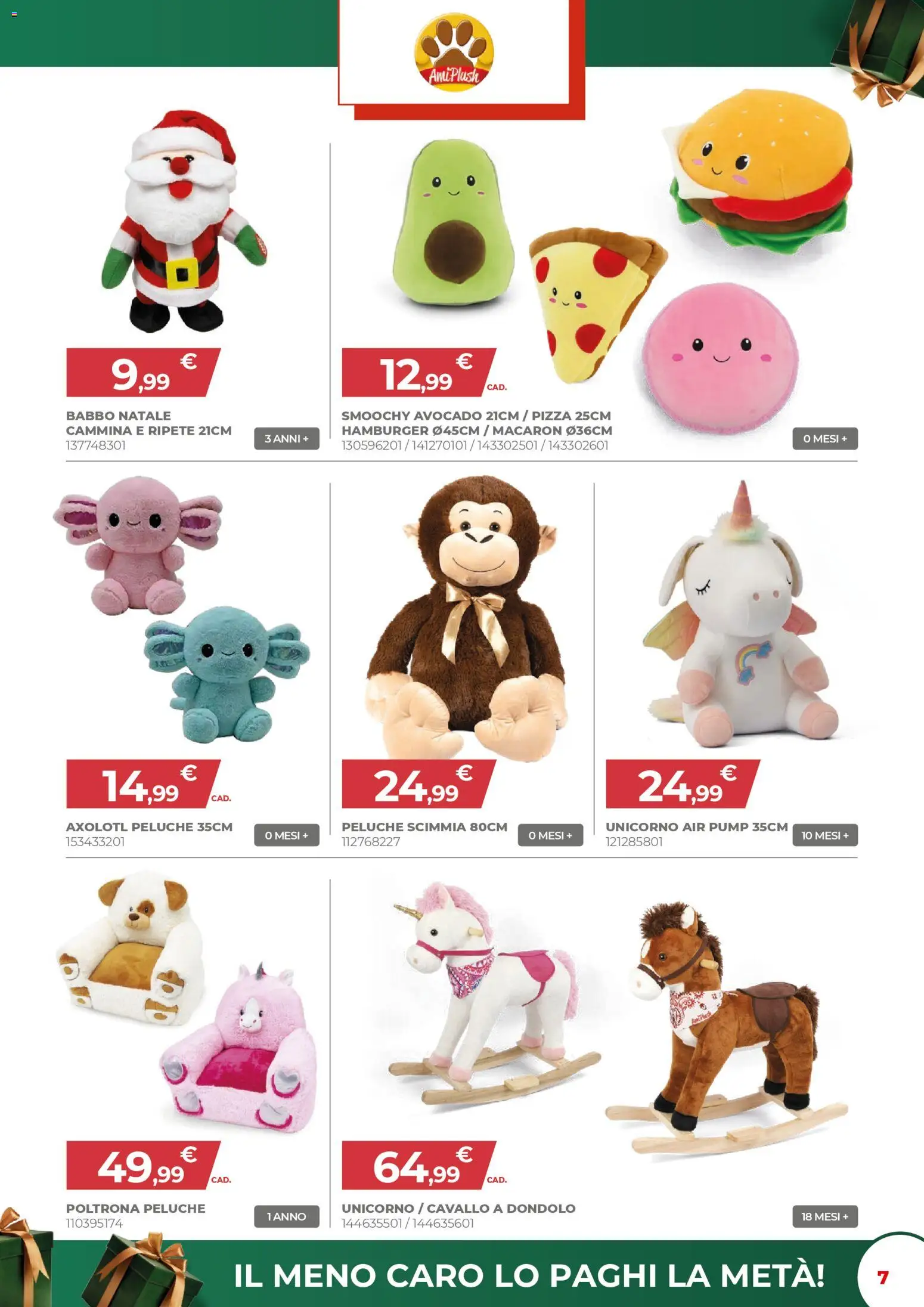 Volantino Toys Center del 02.12.2025 | Pagina: 7 | Prodotti: Peluche, Pizza, Avocado, Poltrona