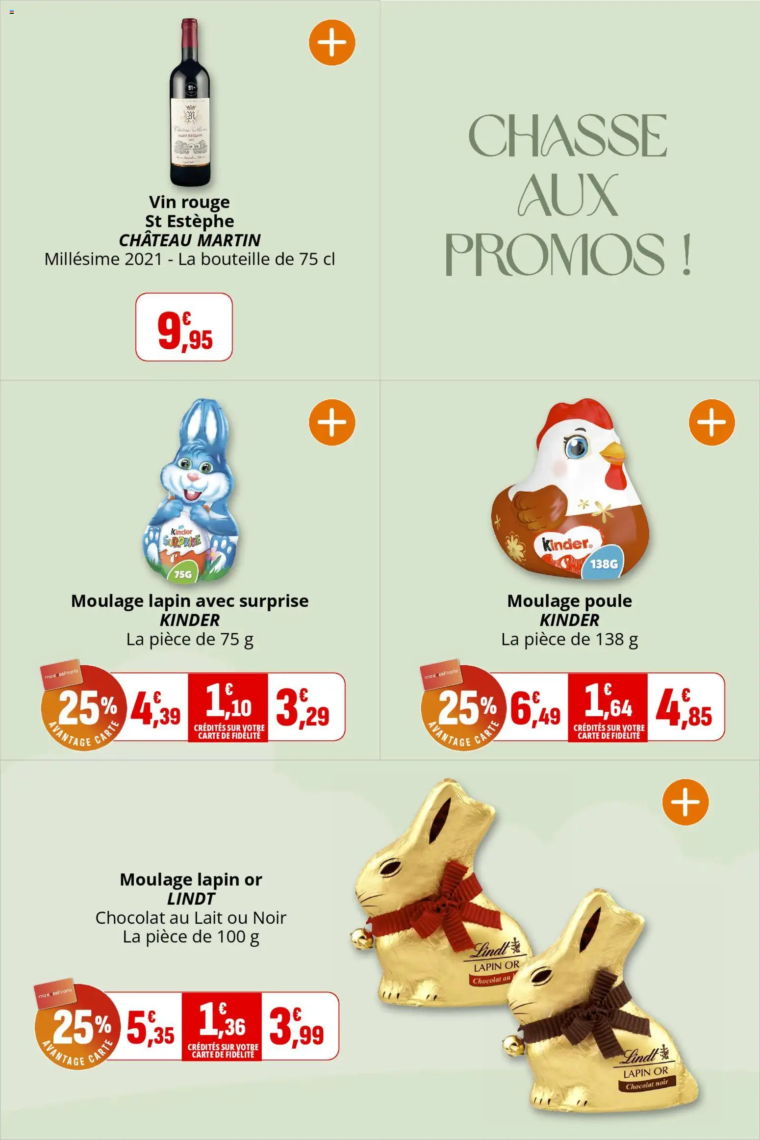 {H1} | Page: 16 | Produits: Lapin, Lait, Chocolat, Lindt