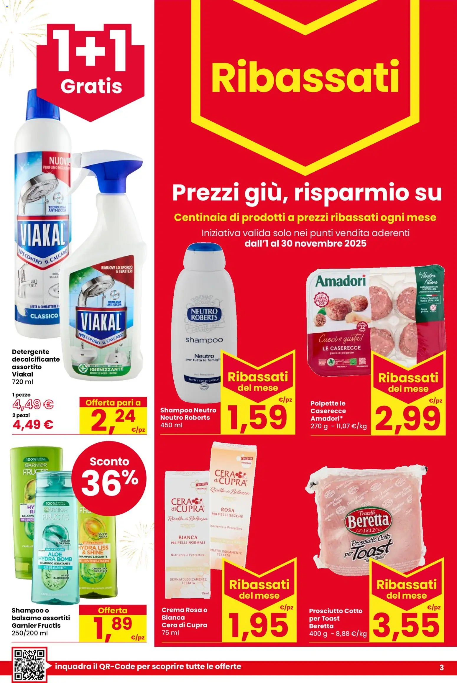 Volantino Despar del 30.10.2025 | Pagina: 3 | Prodotti: Prosciutto Cotto, Prosciutto, Polpette, Profumo