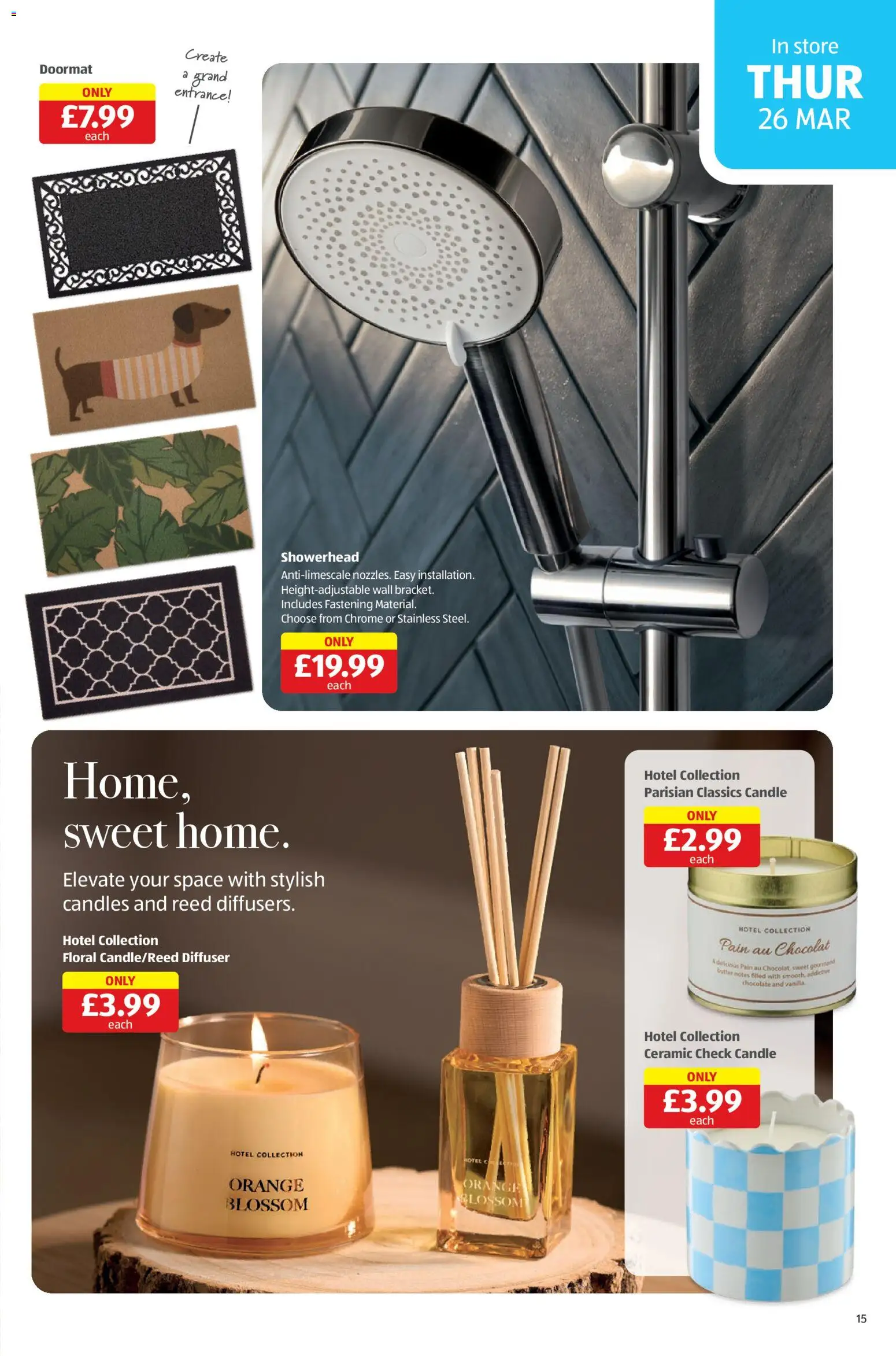 {H1} | Page: 15 | Products: Doormat, Chocolate, Vanilla, Orange