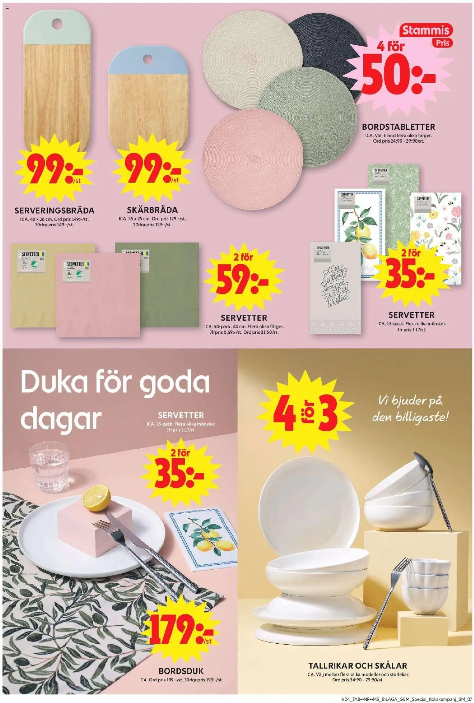 ICA Maxi reklamblad aktuell från 19.01.2026 | Sida: 21 | Produkter: Servetter