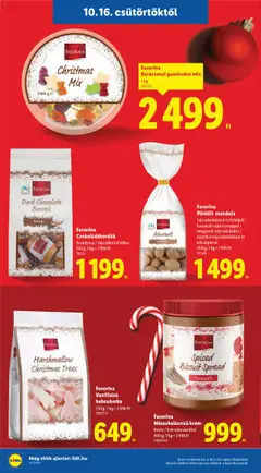 Pörkölt mandula, Tejcsokoládéval és fahéjjal / karamell-cukorsziruppal / mogyorós-tejcsokoládés / tejszínes tejcsokoládéval és kakaóporral 200 g - amely érvényes a következő dátumtól: 16.10.2025 | Oldal: 10