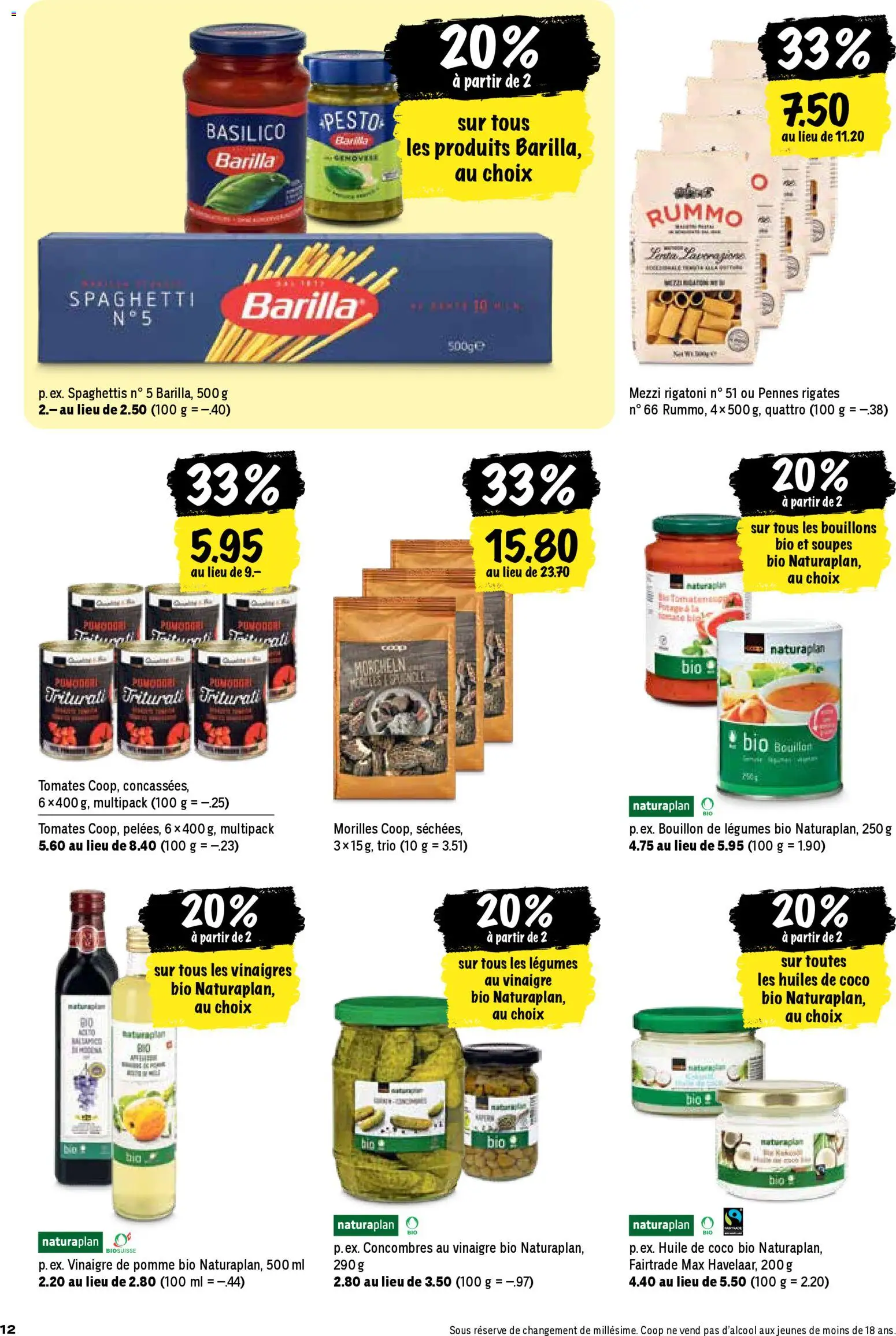 Coop - Les actions de la semaine – gültig ab 29.01.2026 | Seite: 12 | Produkte: Barilla, Pasta, Apple