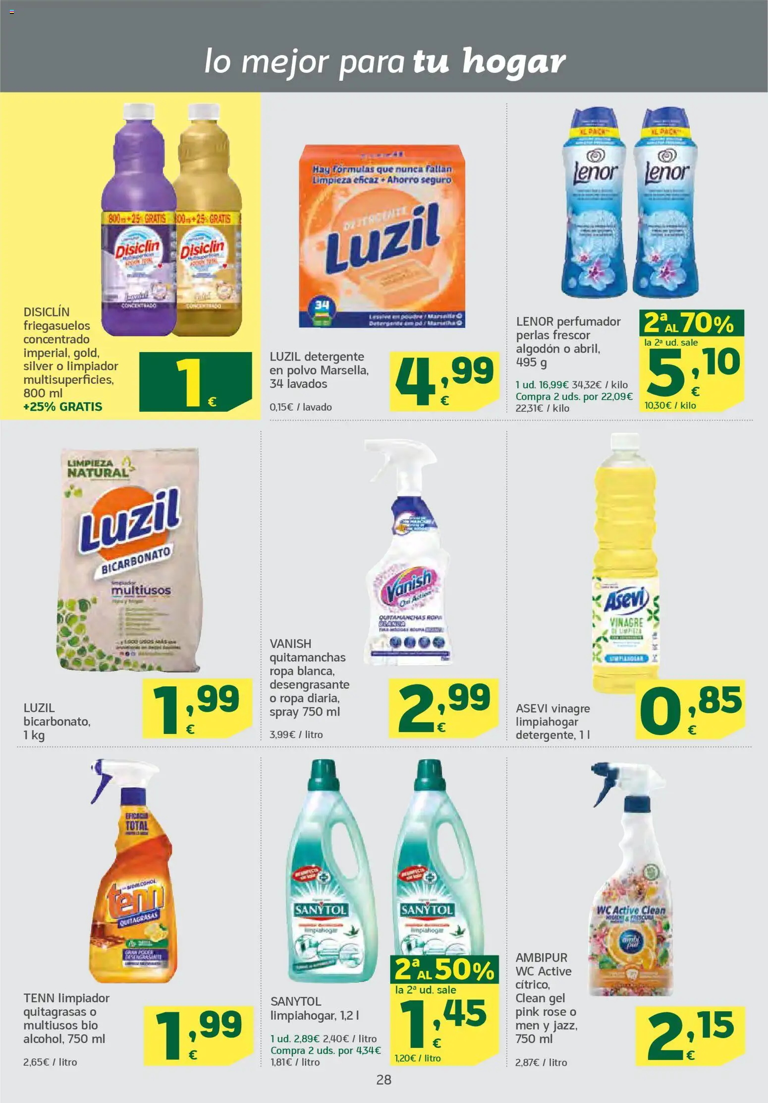 HiperDino folleto │ válido desde el 24.02.2026 | Página: 28 | Productos: Polvo, Quitamanchas, Ropa, Δεξαμενή