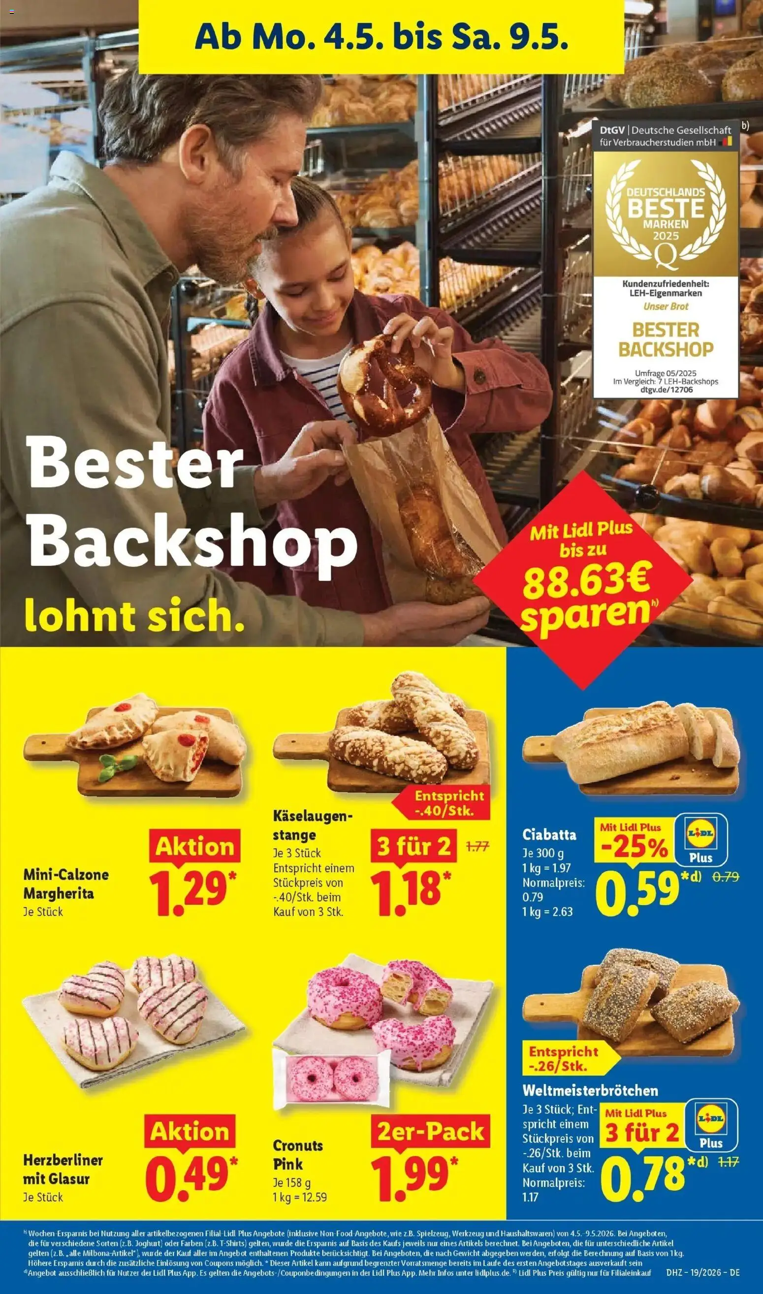 Lidl Německo leták od 04.05.2026 | Strana: 17 | Produkty: Ciabatta