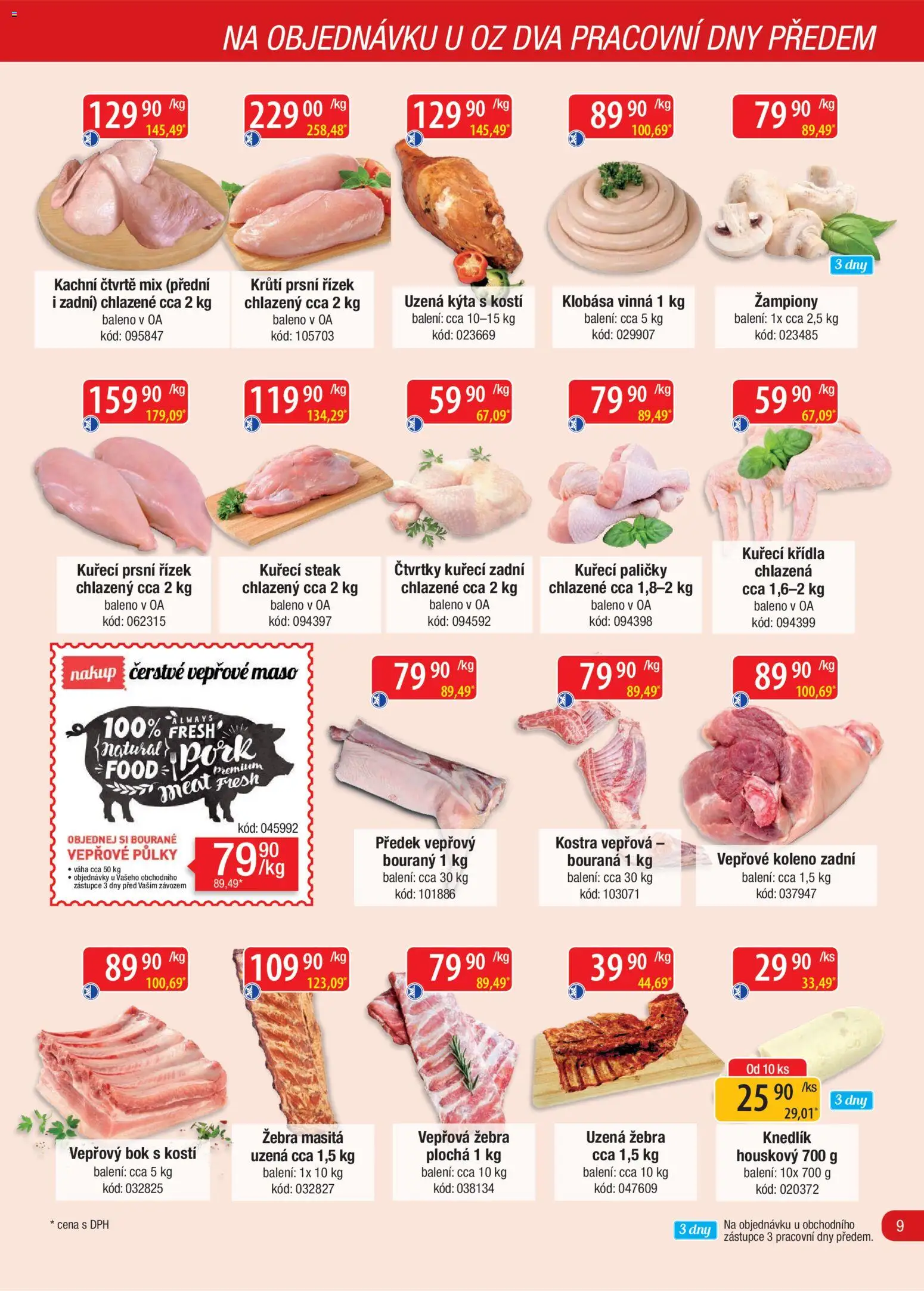 Astur & Qanto leták - Velkoobchod fresh 02/2026 od 01.02.2026 | Strana: 9 | Produkty: Steak, Maso, Kýta, Kuřecí paličky