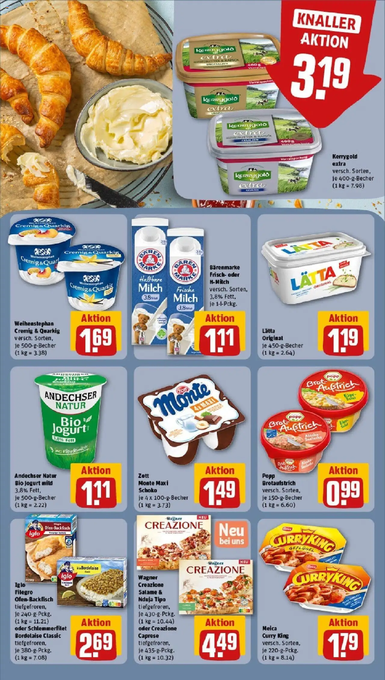 Rewe - Rewe: Wochenangebote - gültig ab dem 18.05.2025 | Seite: 10 | Produkte: Milch, Rapsöl, Iglo, Salat