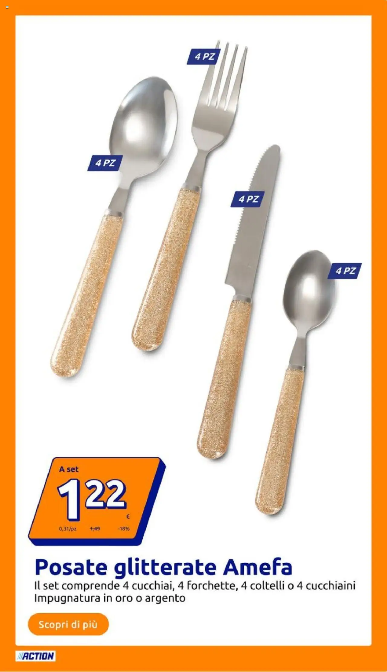 Volantino Action del 06.08.2025 | Pagina: 15 | Prodotti: Posate