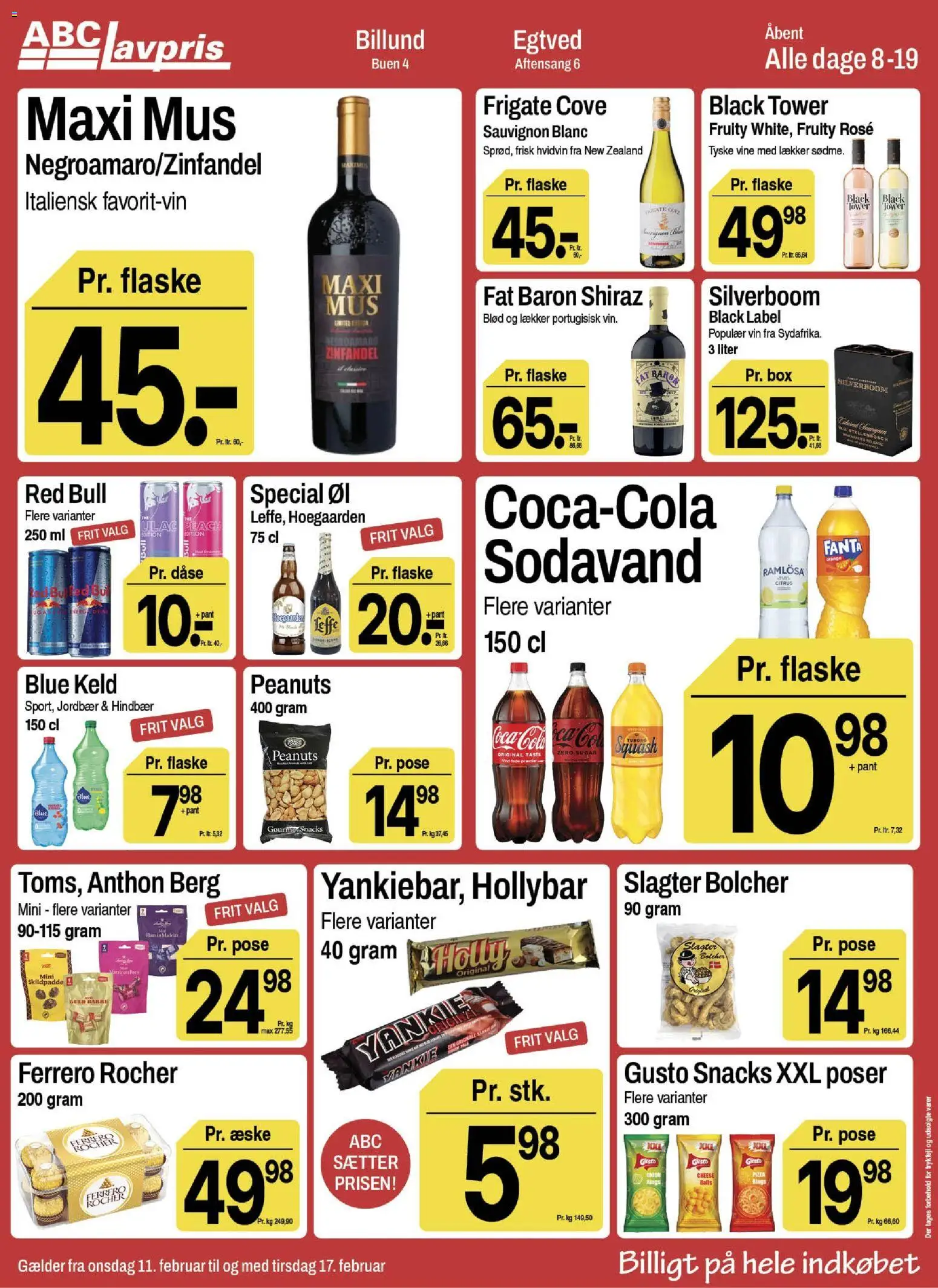 Abc Lavpris tilbudsavis – gyldig fra 11.02.2026 | Side: 9 | Produkter: Hindbær, Cola, PC, Mus