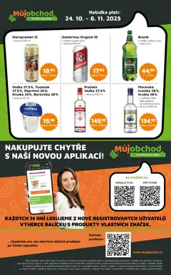 Náhled letáku Můj obchod leták - Brand od 24.10.2025 | Strana: 4 | Produkty: Vodka, Tuzemák, Jelínek, Pražská vodka