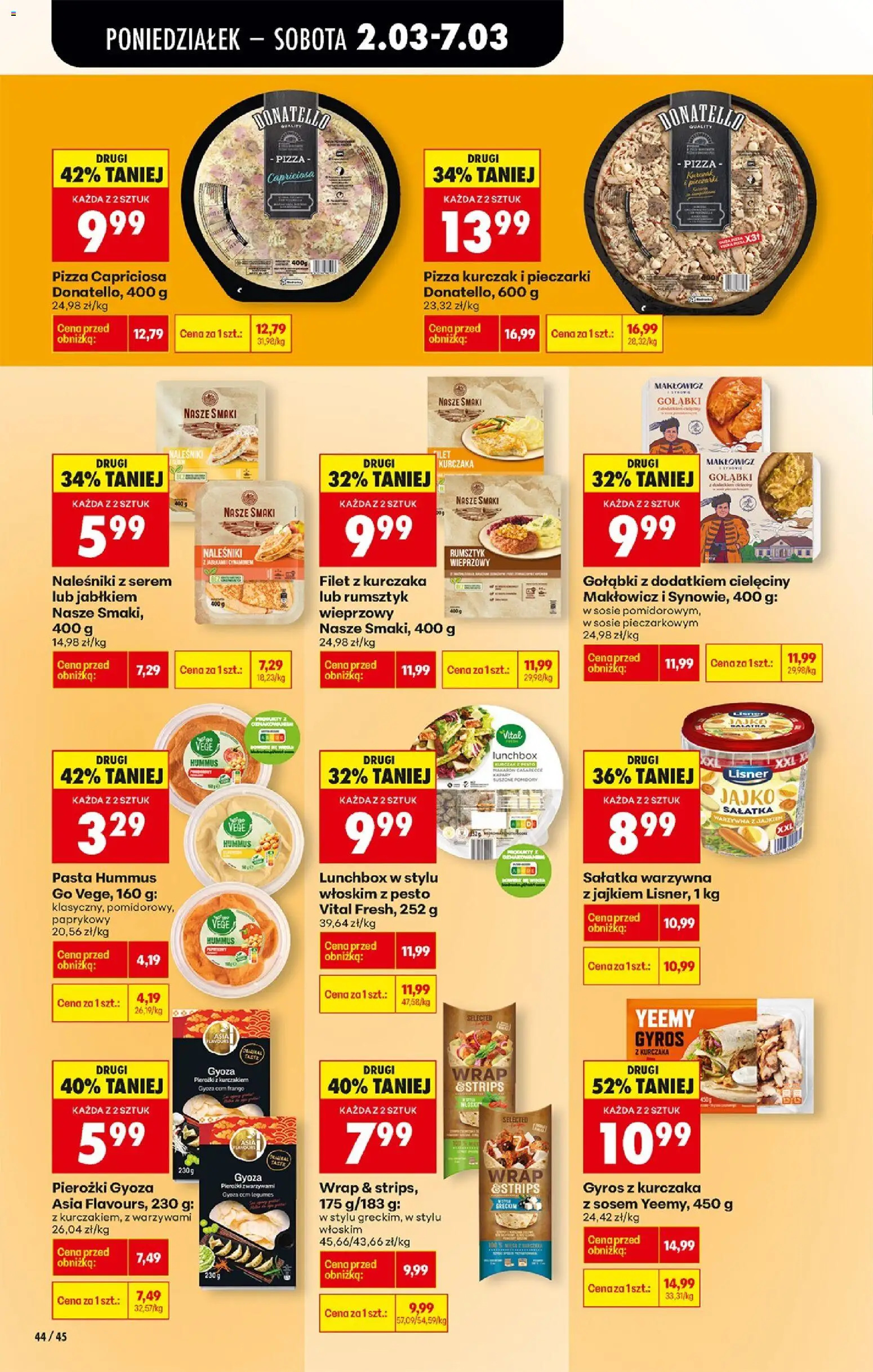 Biedronka Polsko leták od 02.03.2026 | Strana: 66 | Produkty: Pizza, Gyros, Pesto, Filet