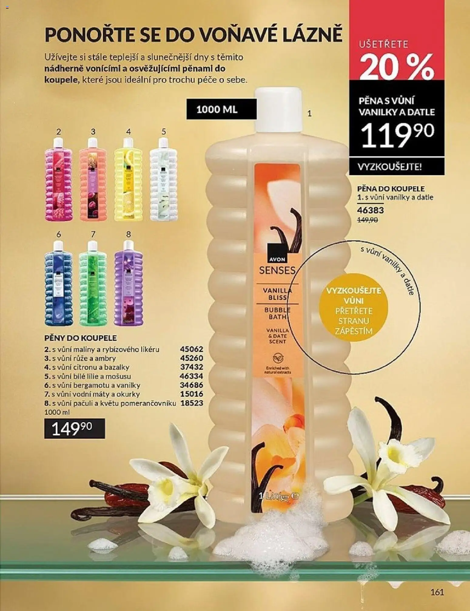 Avon Katalog 05/2026 od 01.05.2026 | Strana: 161 | Produkty: Pěna do koupele, Okurky, Maliny, Datle