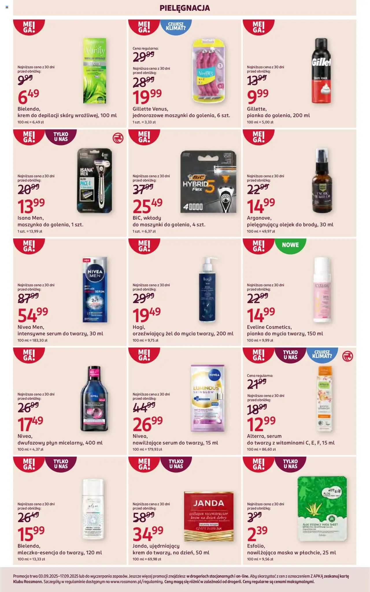 Rossmann Gazetka od 03.09.2025 | Strona: 7 | Produkty: Gillette, Maska, Krem, Krem do depilacji