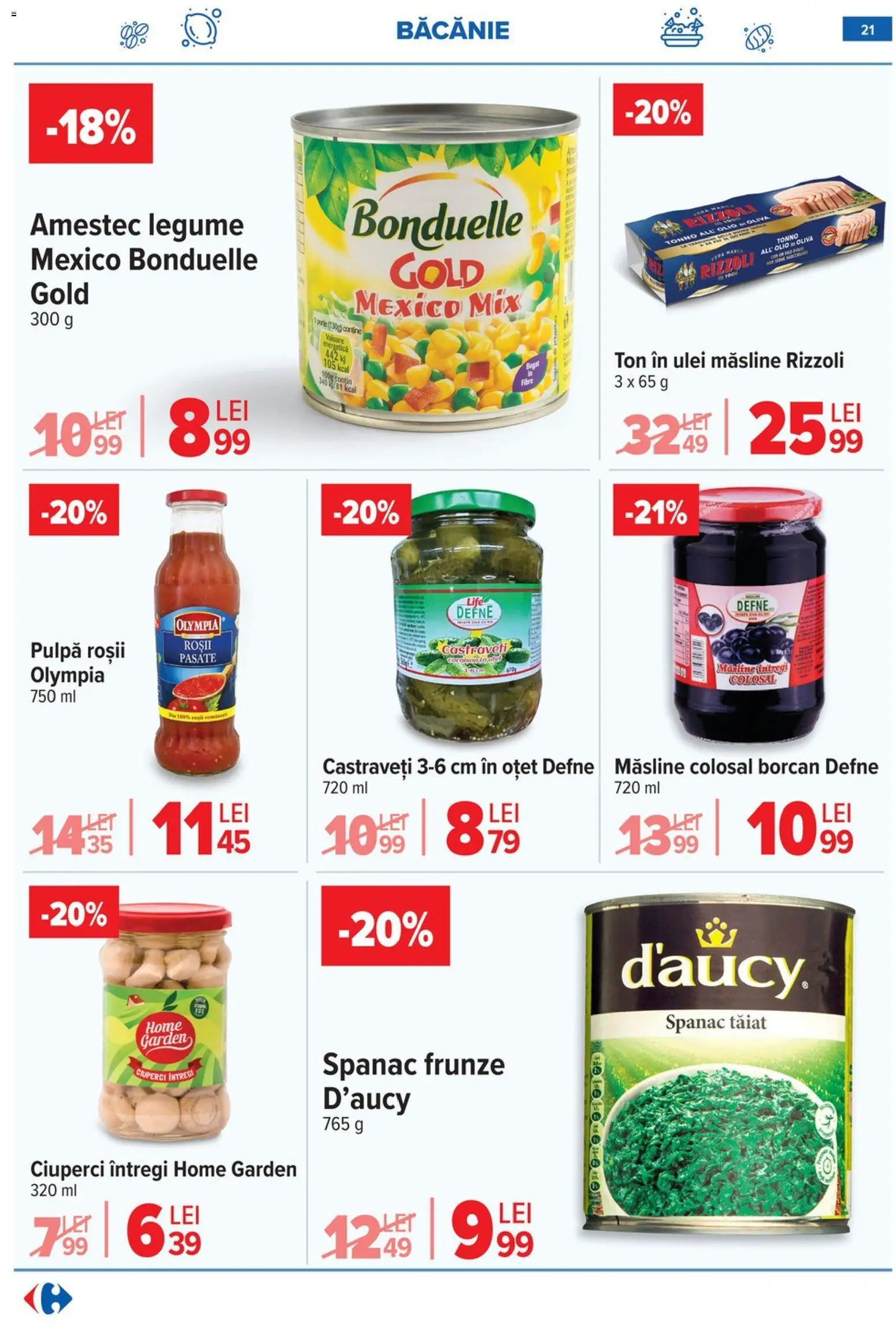 Noul catalog Carrefour – valabil de la 25.02.2026 | Pagină: 22 | Produse: Ciuperci, Borcan, Ulei, Oțet