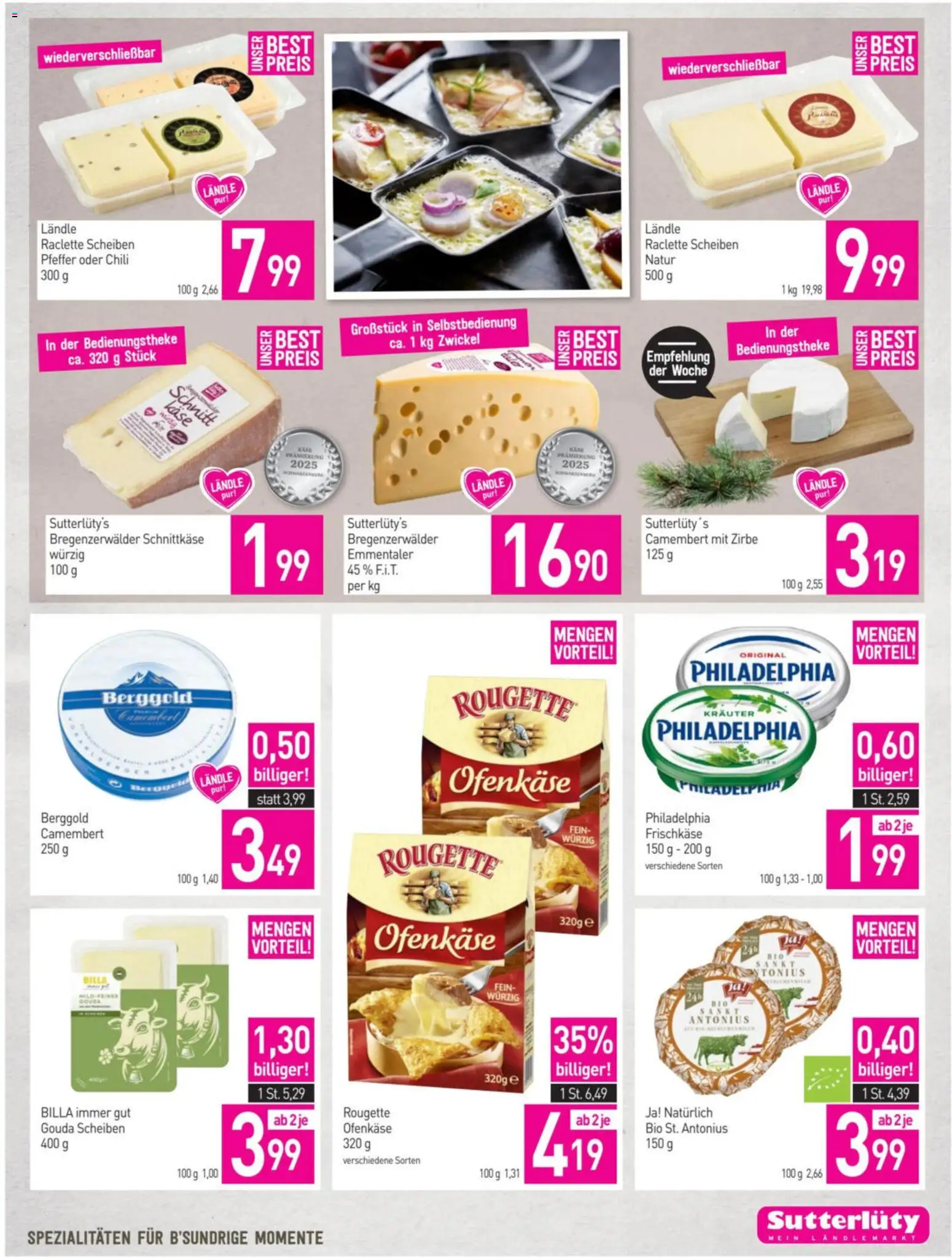 Sutterlüty Flugblatt gültig ab 30.10.2025 | Seite: 7 | Produkte: Pfeffer, Chili, Käse