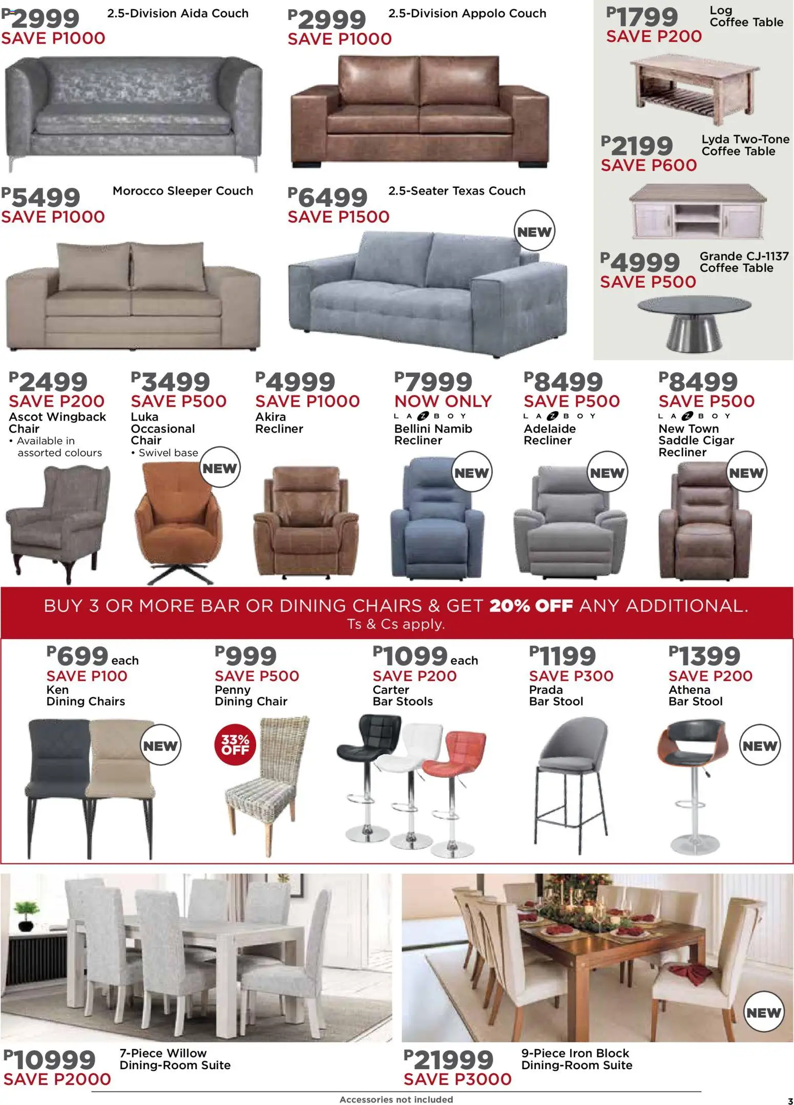 New House and Home catalogue – valid from 24.11.2025 | Page: 7 | Products: Stool, Iron, Couch, Table