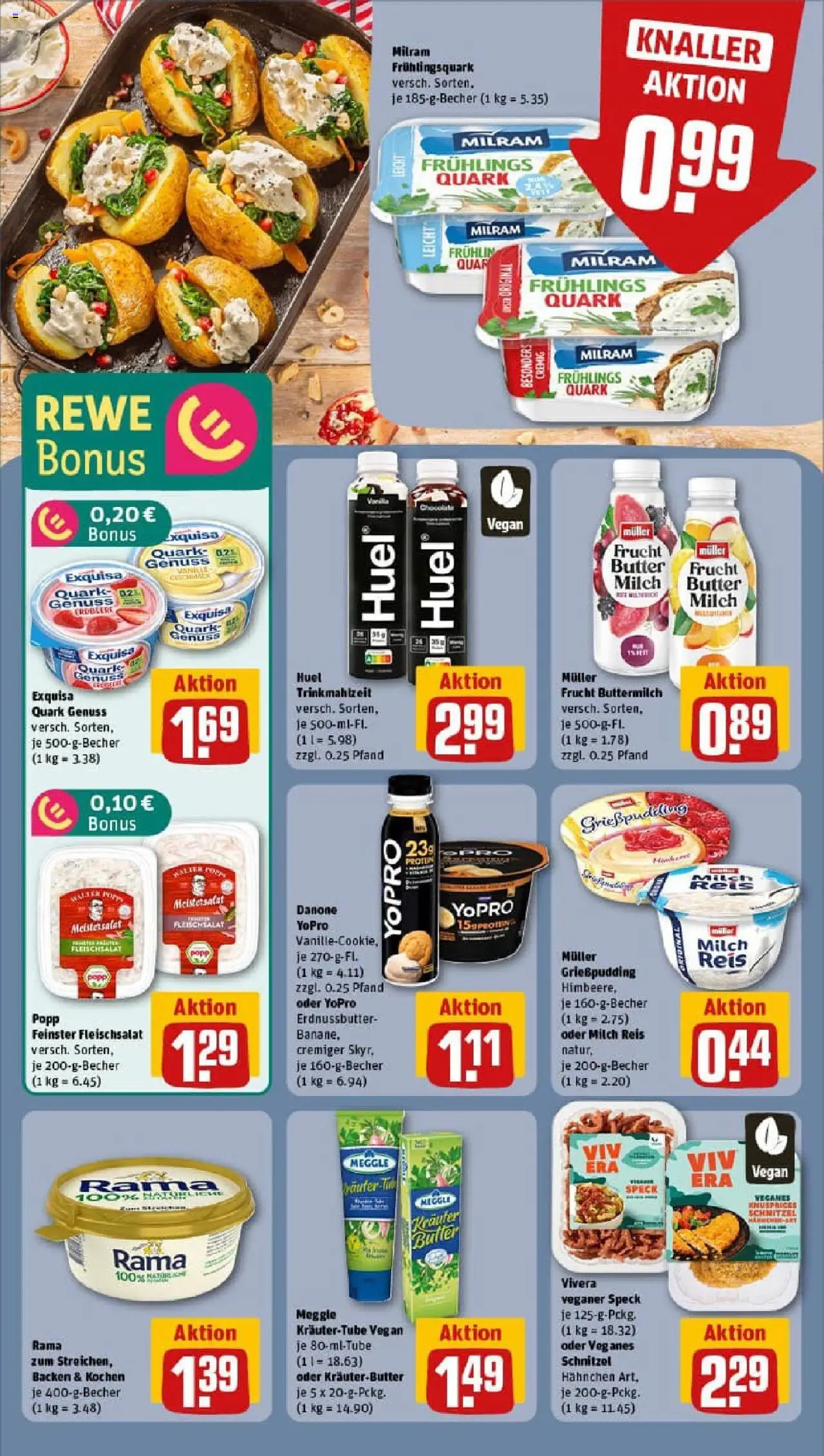 Rewe prospekt Wedemark / Mellendorf	 - gültig ab dem 22.06.2025 | Seite: 13 | Produkte: Quark, Butter, Schnitzel, Milram