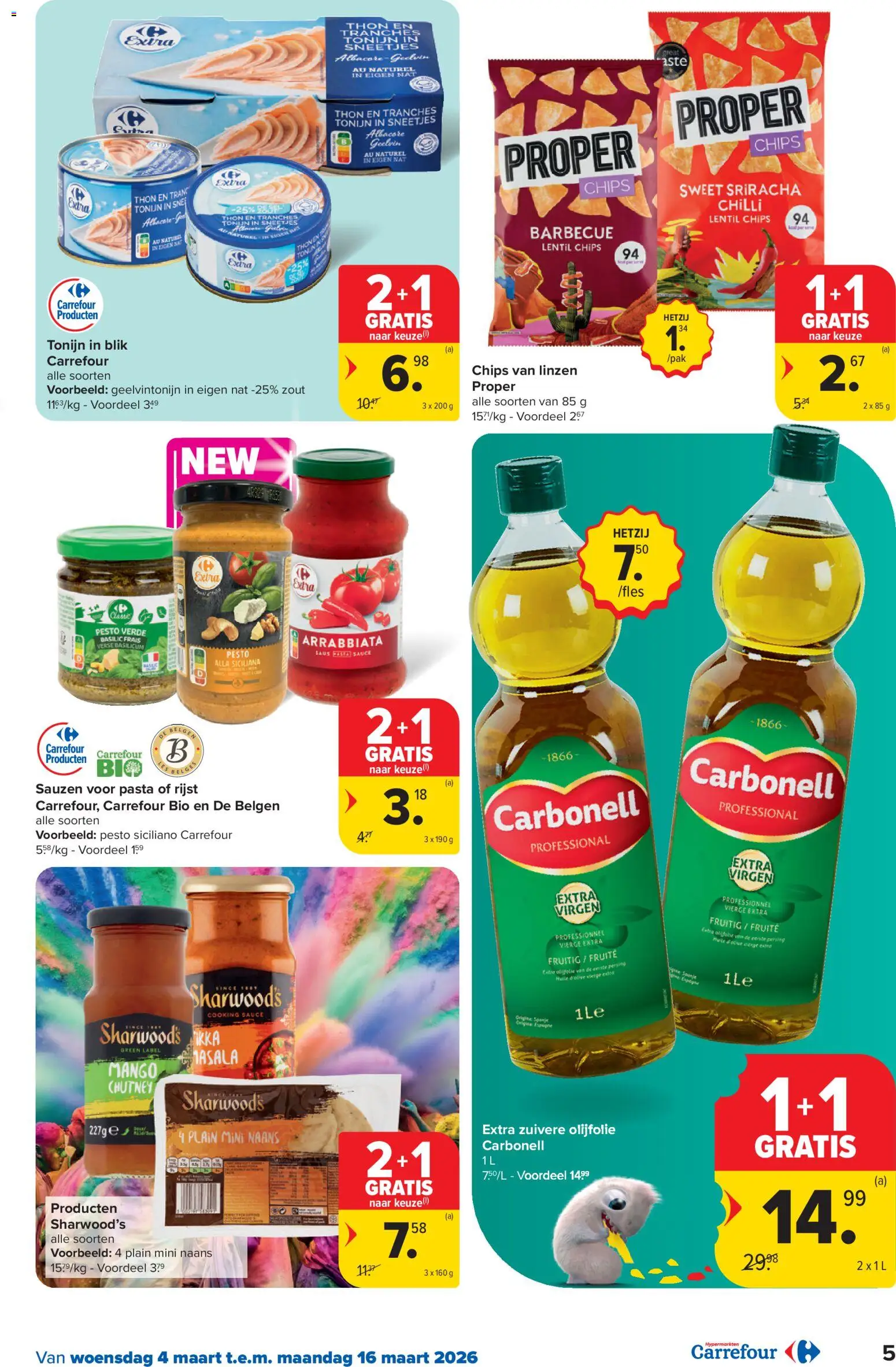 {H1} | Pagina: 5 | Producten: Olijfolie, Chips, Linzen, Mango