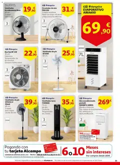 Alcampo - HP Unificado Nacional no litoral  │ válido desde el 15.07.2025 | Página: 21 | Productos: Aire acondicionado, Ventilador, Ventilador de pie, Circulador