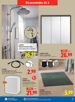 Lidl katalog akcije – veljaven od 19.03.2026 | Stran: 67 | Izdelki: Prha, Preproga, Omarica