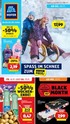 Hofer - Black Friday ab 14.11.2025 gültig