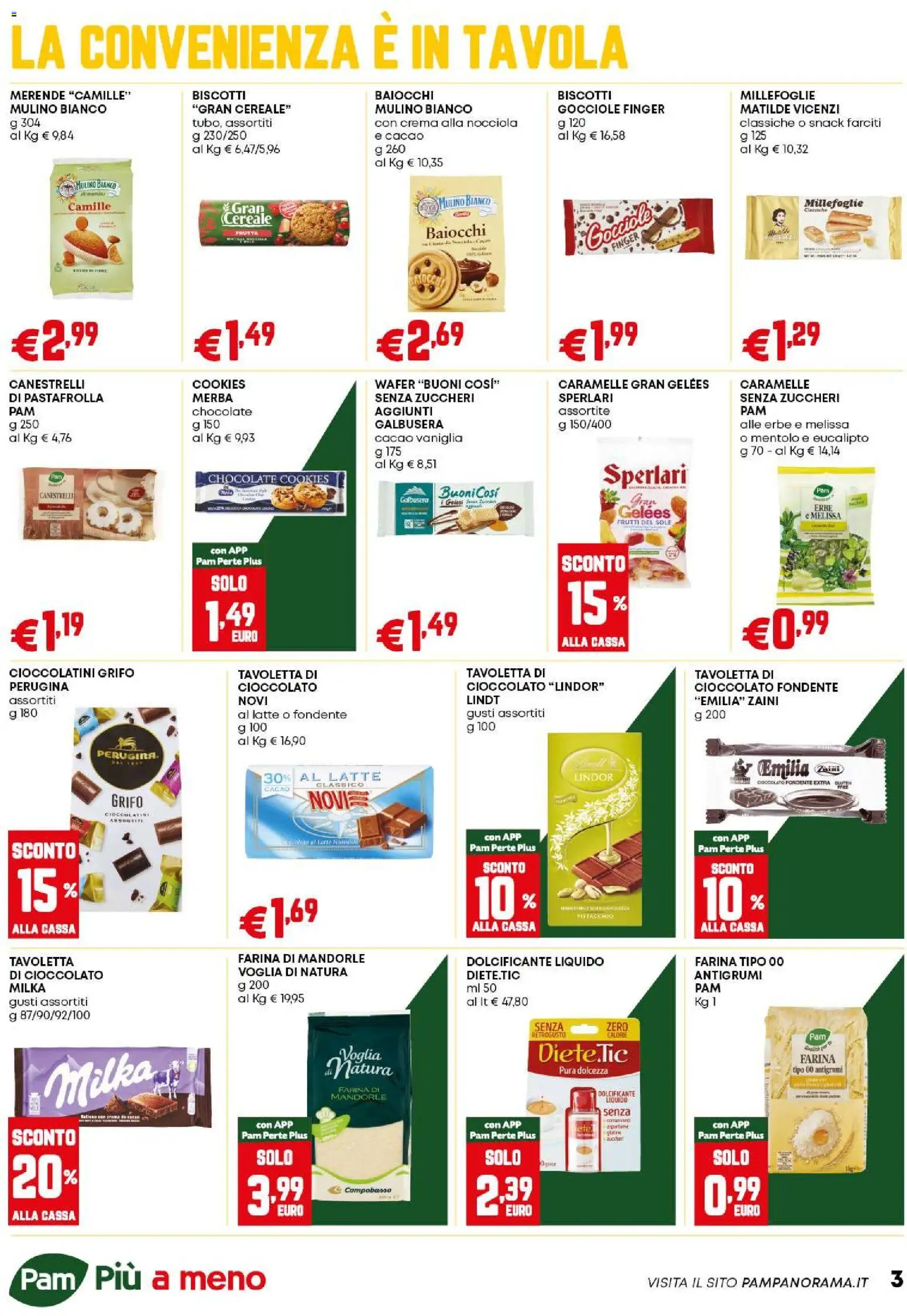 Volantino PAM del 02.01.2026 | Pagina: 3 | Prodotti: Crema, Cioccolato, Frutta, Cioccolatini