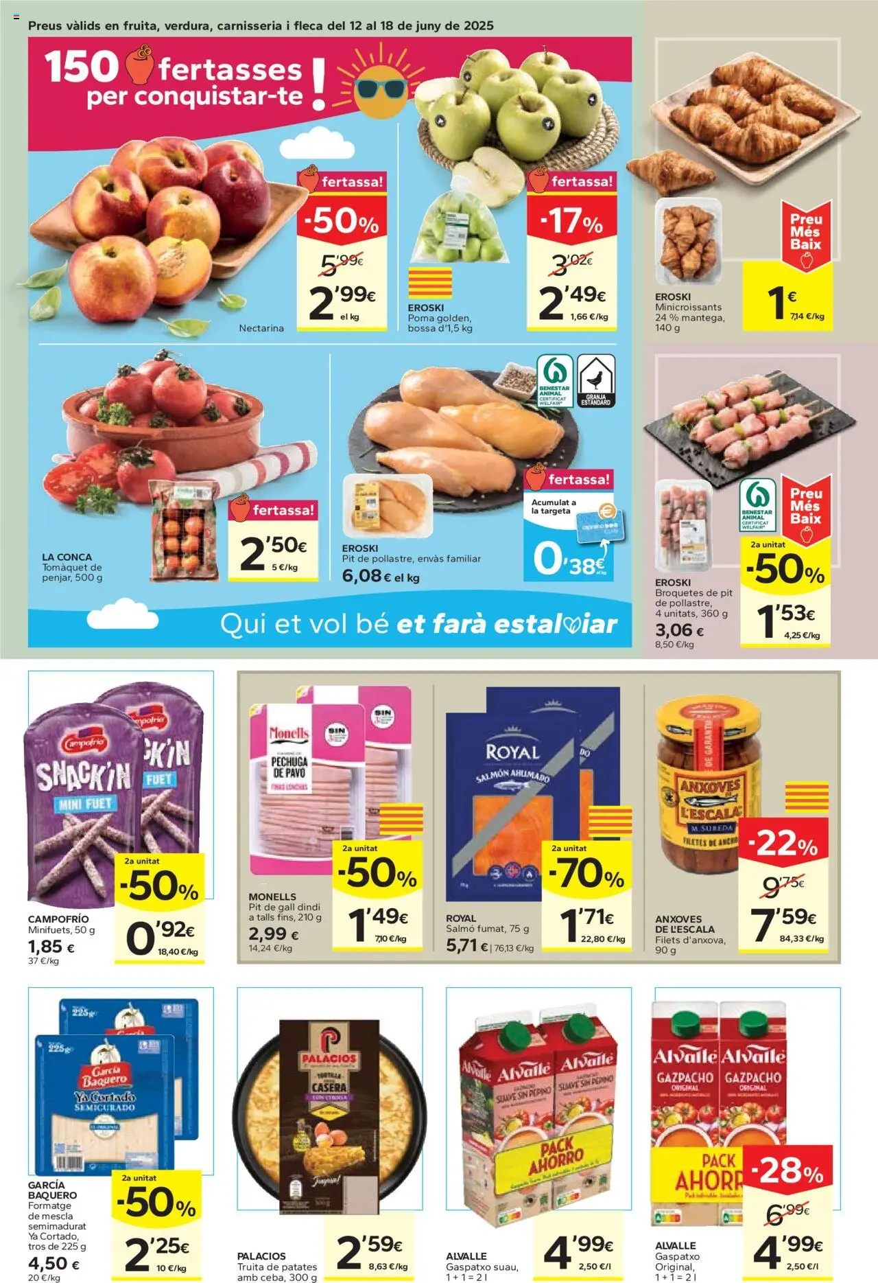 Caprabo folleto │ válido desde el 12.06.2025 | Página: 5 | Productos: Στιγμιαίος καφές, Gazpacho, Salmón ahumado
