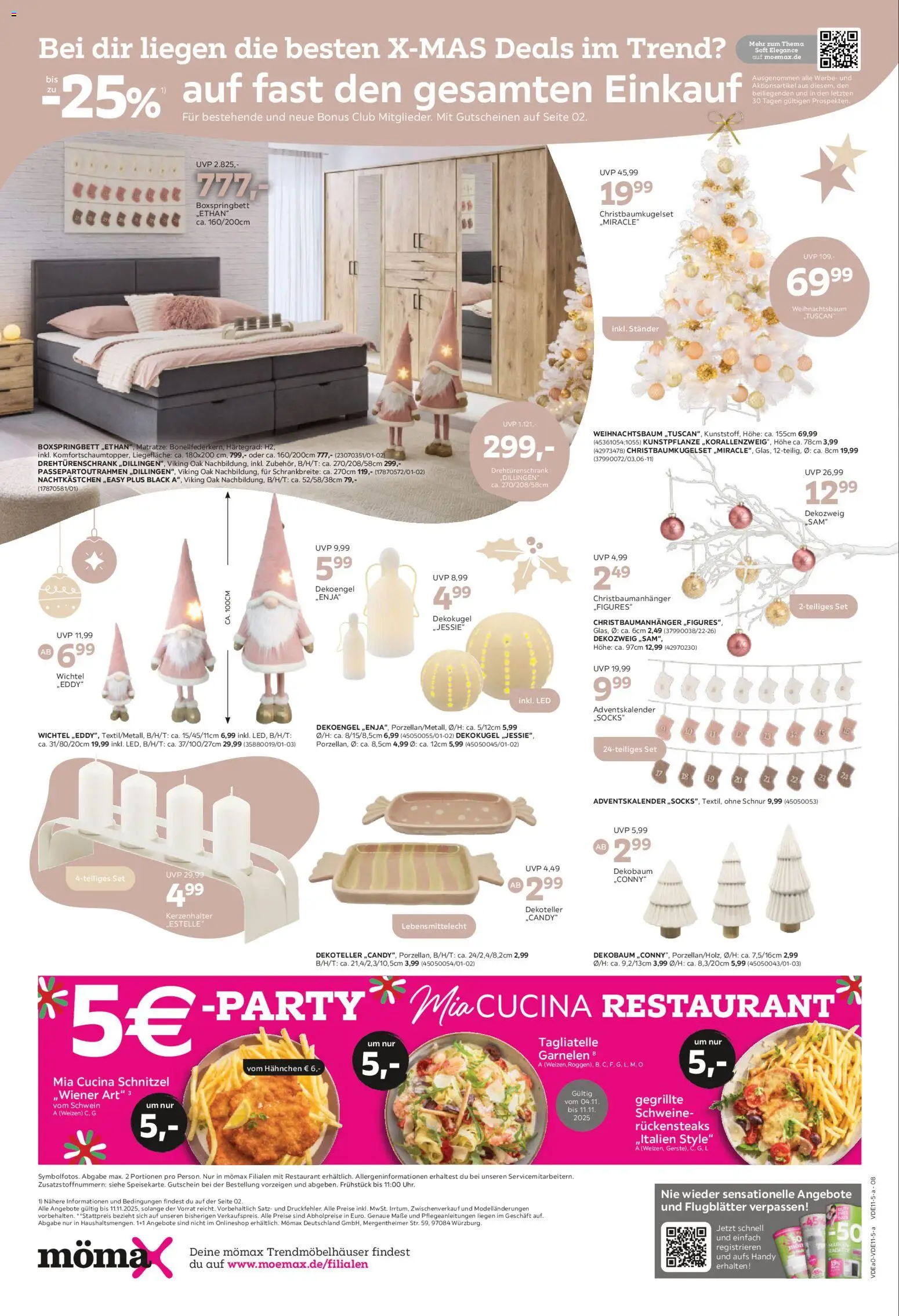 Mömax - Black Friday – gültig ab 03.11.2025 | Seite: 8 | Produkte: Matratze, Boxspringbett, Nachtkästchen, Garnelen