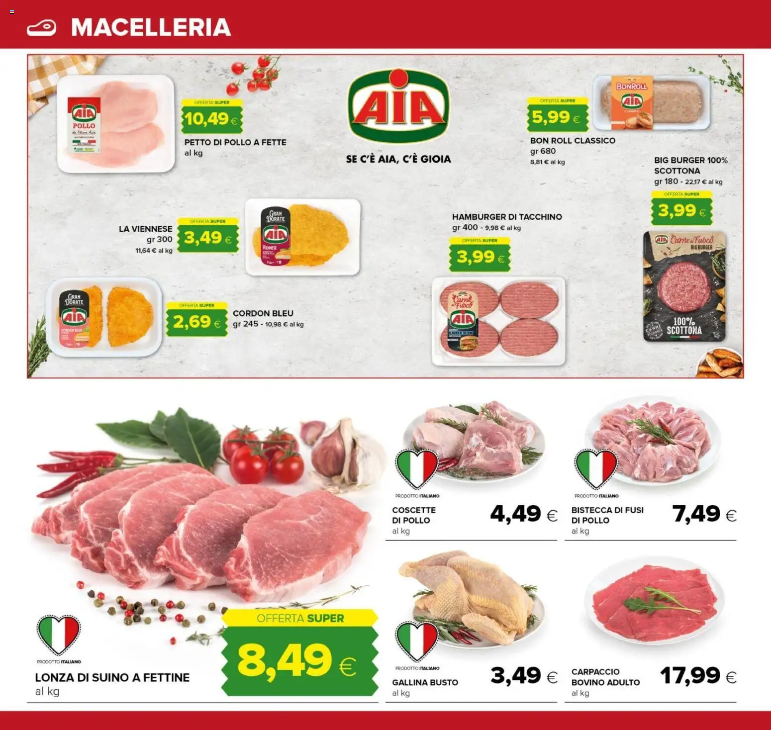 Volantino Tigre del 06.11.2025 | Pagina: 4 | Prodotti: Bovino, Pollo, Tacchino, Hamburger