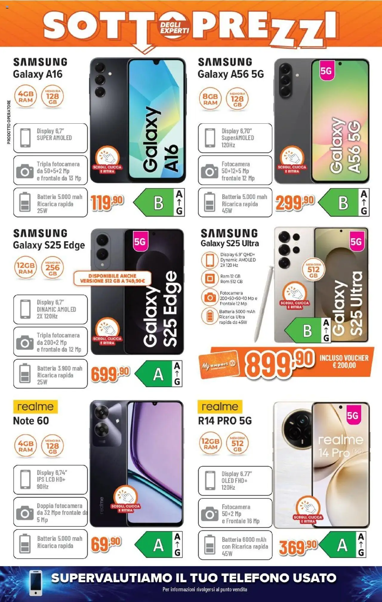 Volantino Expert del 02.10.2025 | Pagina: 2 | Prodotti: Telefono, Fotocamera, Batteria, Samsung