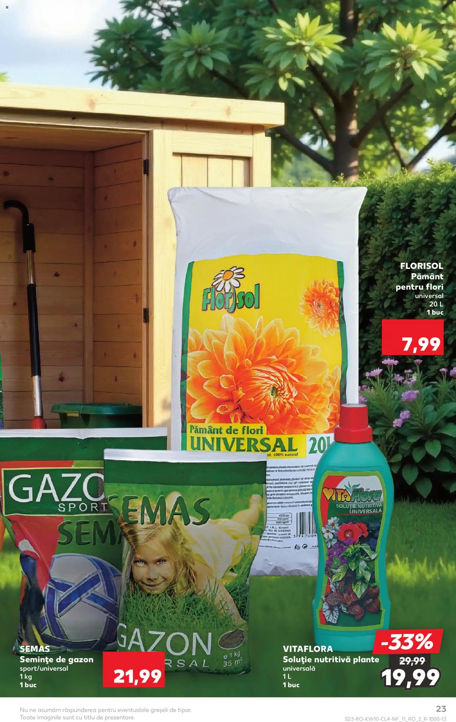 Noul catalog Kaufland – valabil de la 04.03.2026 | Pagină: 23 | Produse: Pământ pentru flori, Semințe