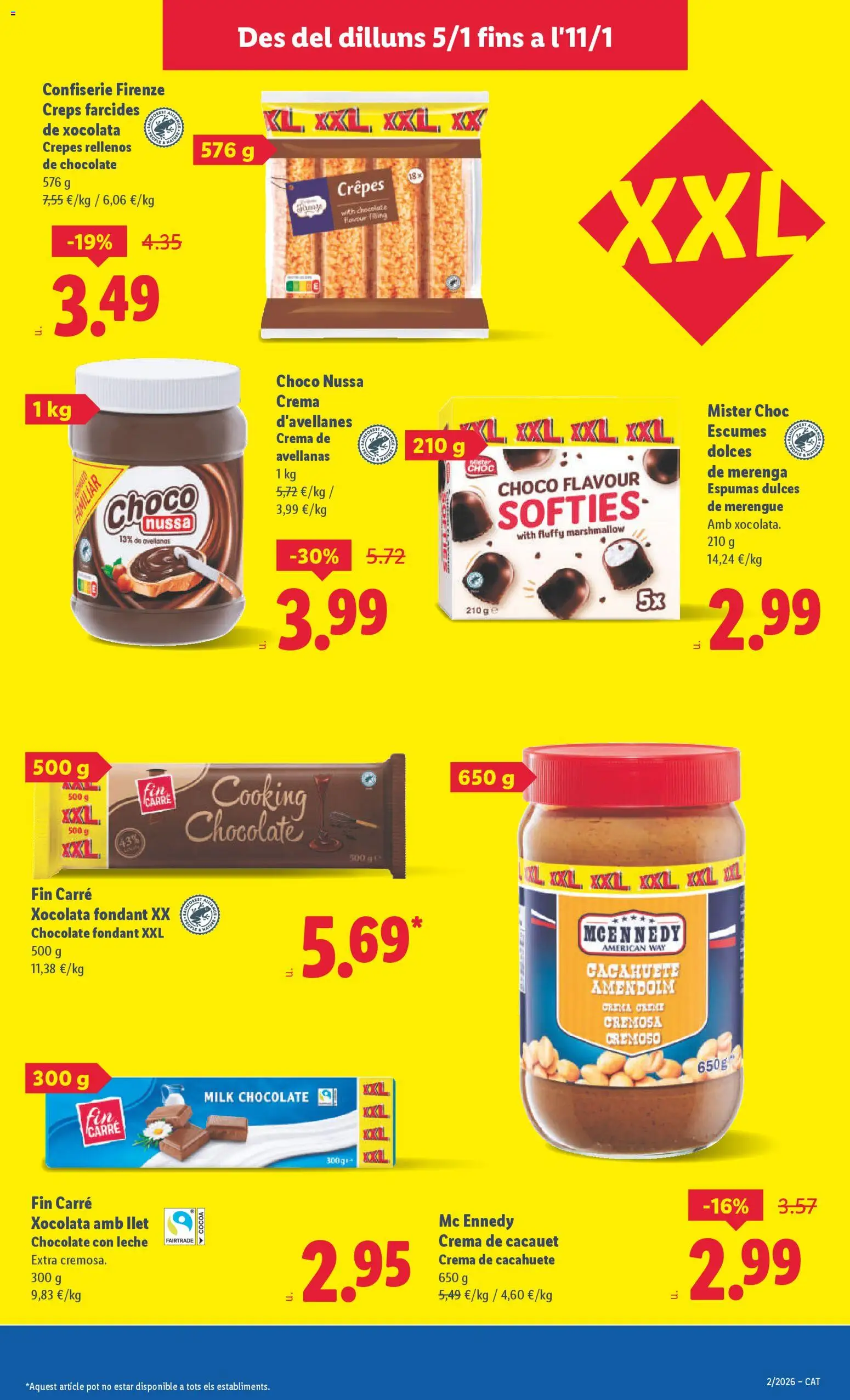 Lidl folleto │ válido desde el 05.01.2026 | Página: 13 | Productos: Leche, Chocolate, Crema, Chocolate con leche