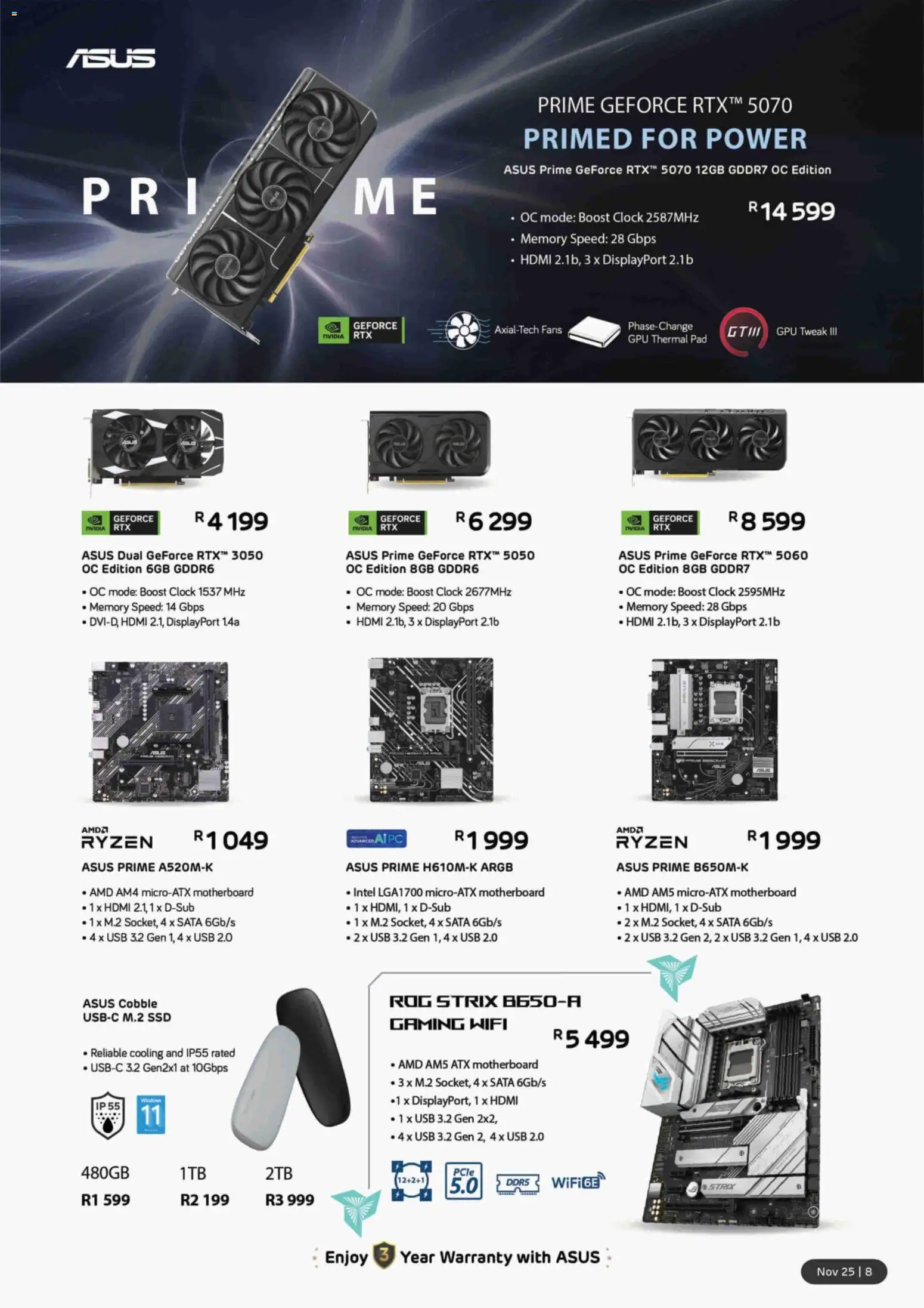 New Computer Mania catalogue – valid from 01.11.2025 | Page: 9 | Products: PC, USB, Clock