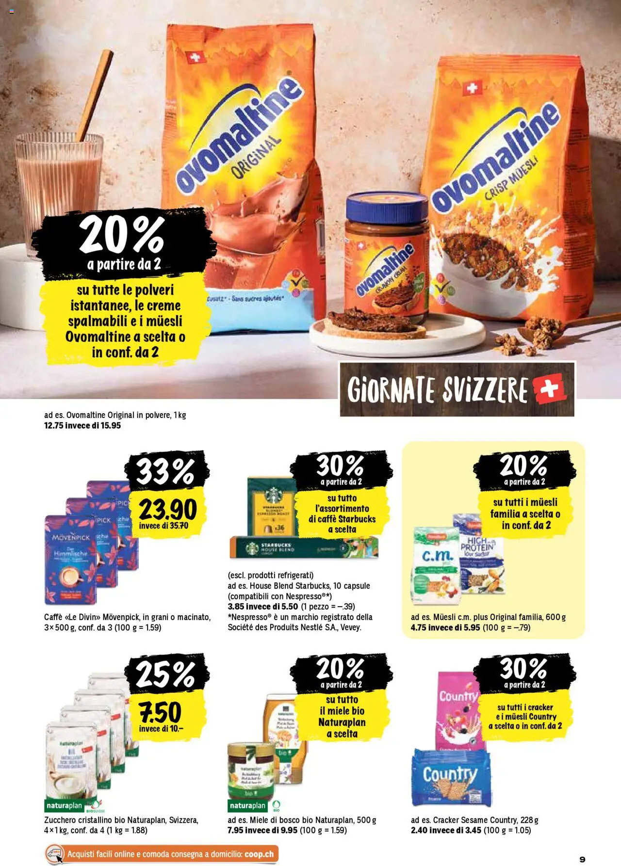 Coop - Una settimana di azioni ab 24.07.2025 | Seite: 9 | Produkte: Miele, Creme