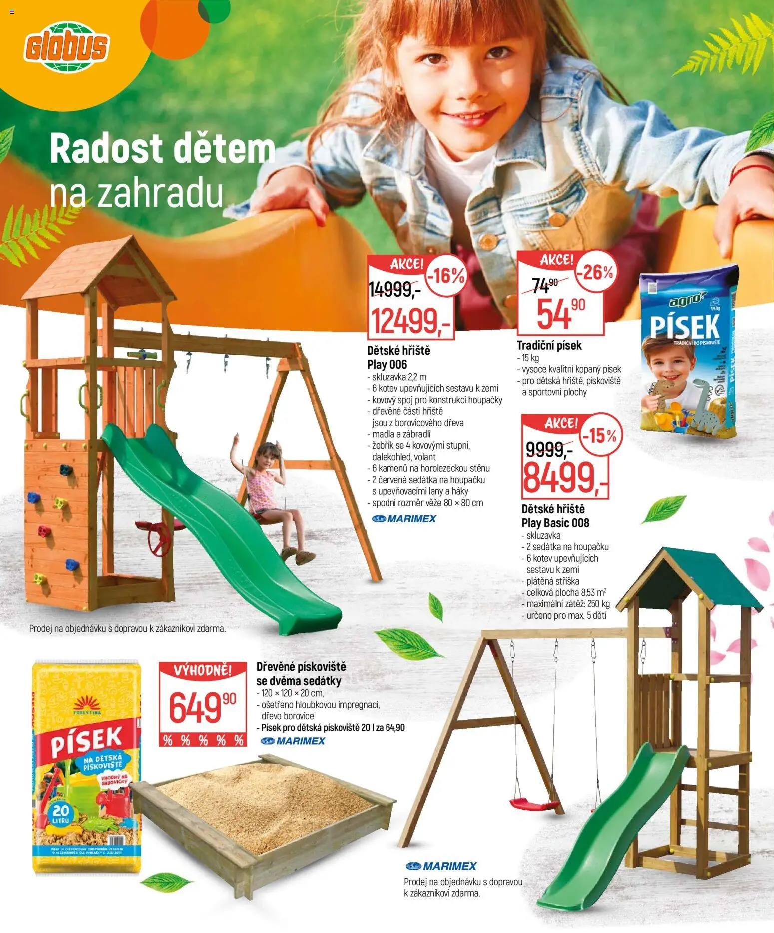 Globus leták - Zahrada od 18.02.2026 | Strana: 14 | Produkty: Žebřík, Globus, Skluzavka, Písek