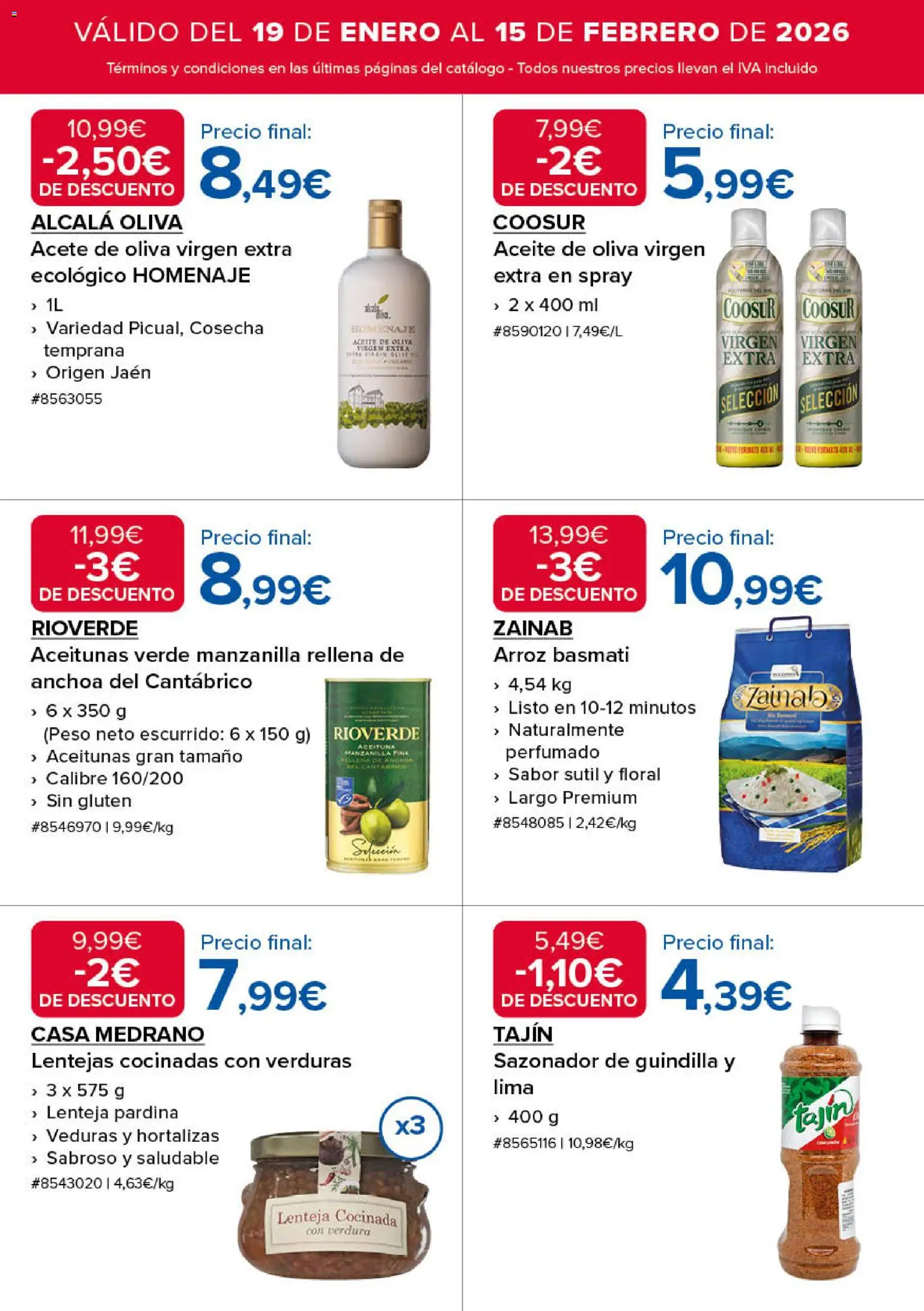 Costco catálogo │ válido desde el 19.01.2026 | Página: 3 | Productos: Lima, Arroz, Sazonador, Peso